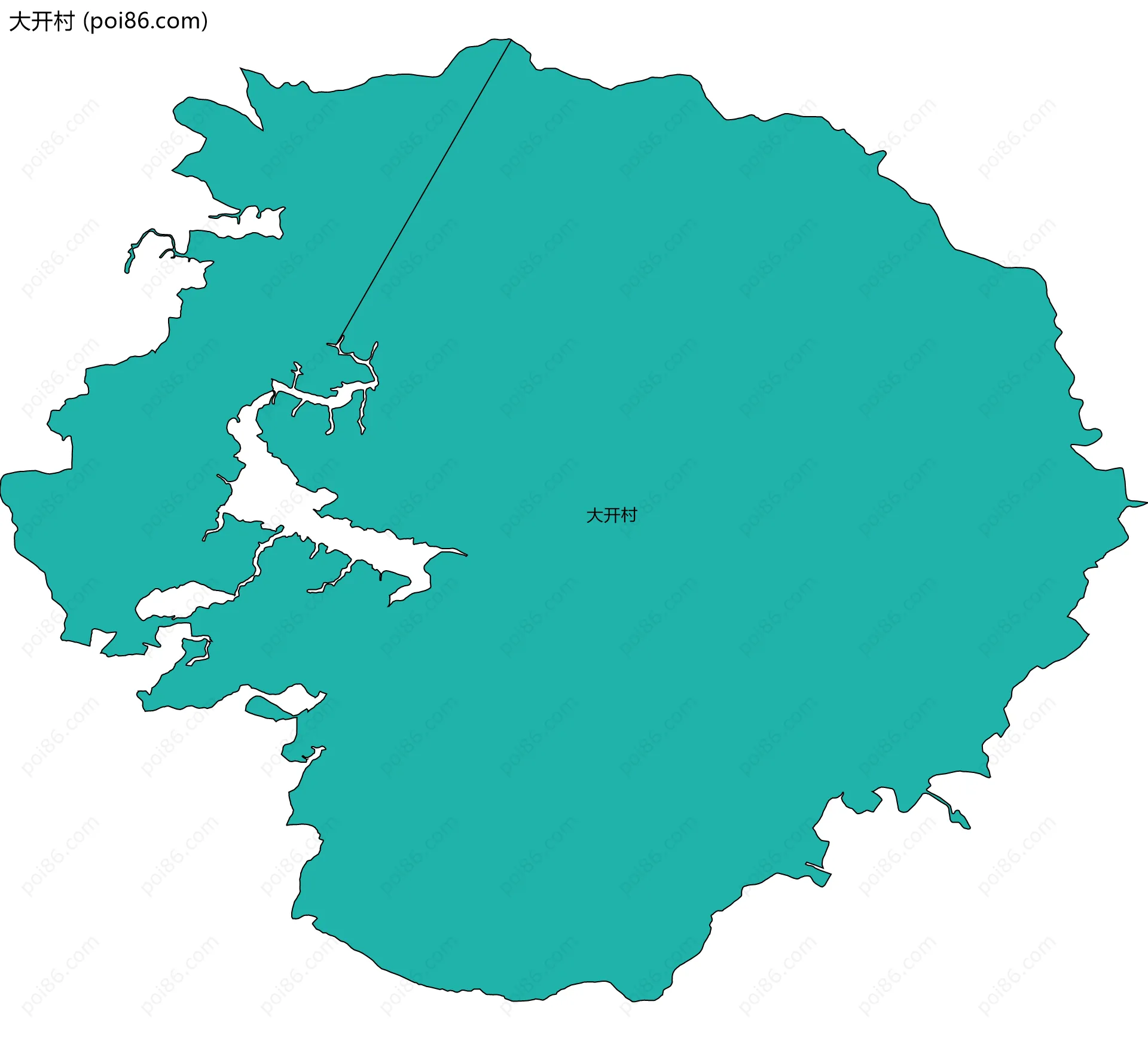 大开村边界地图