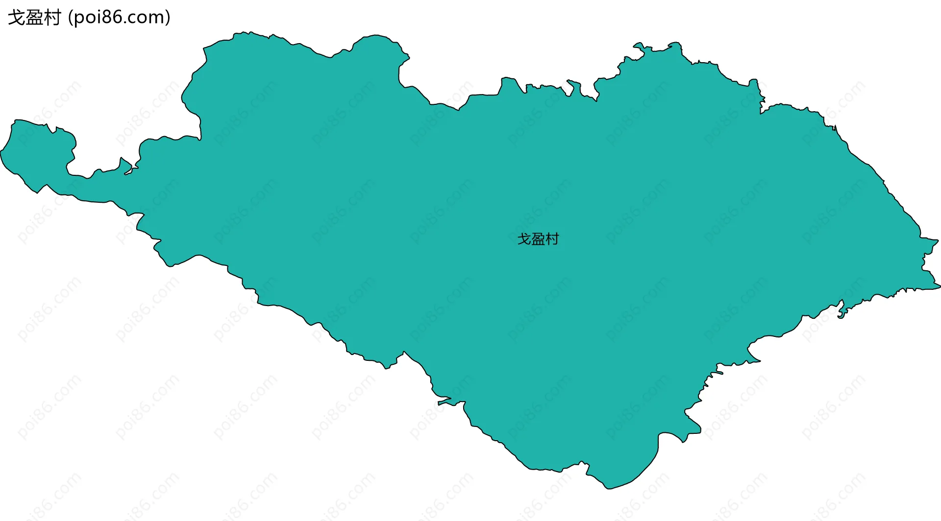 戈盈村边界地图