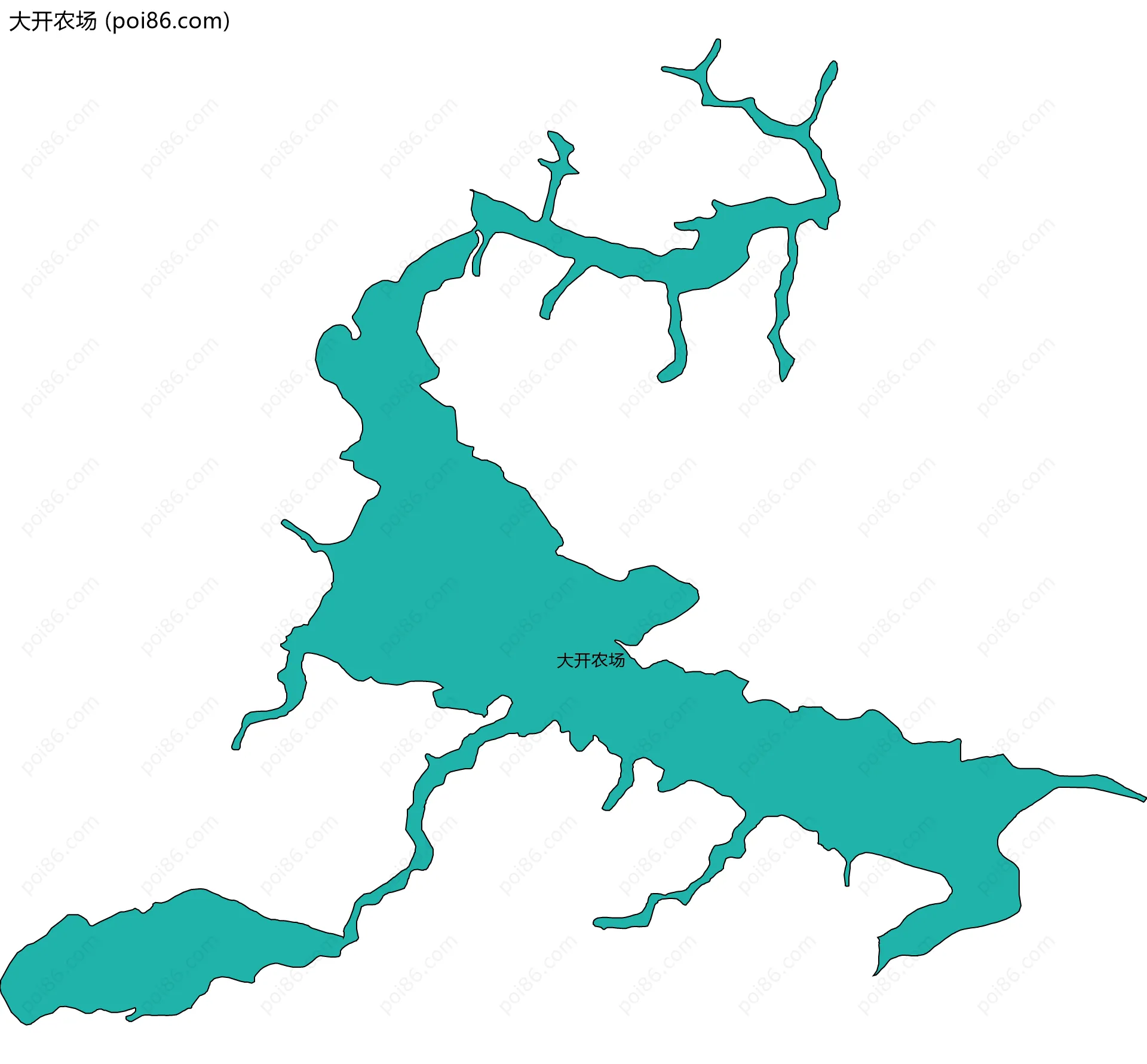 大开农场边界地图