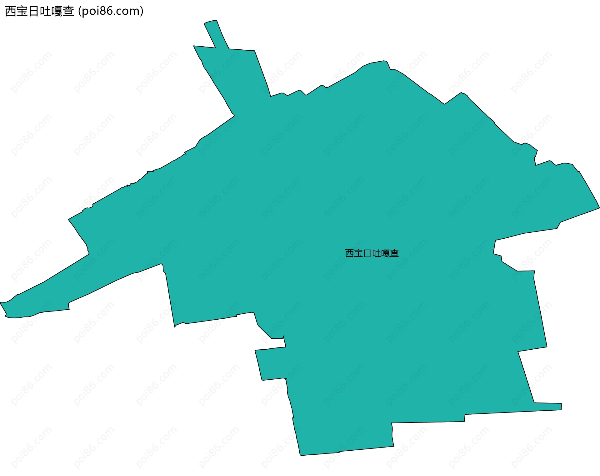 西宝日吐嘎查边界地图