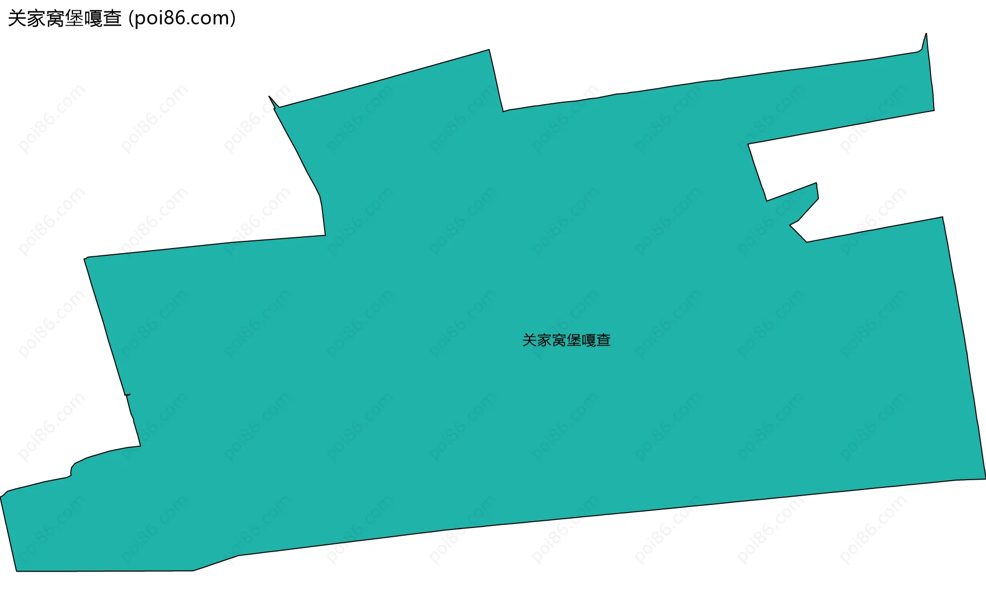 关家窝堡嘎查边界地图