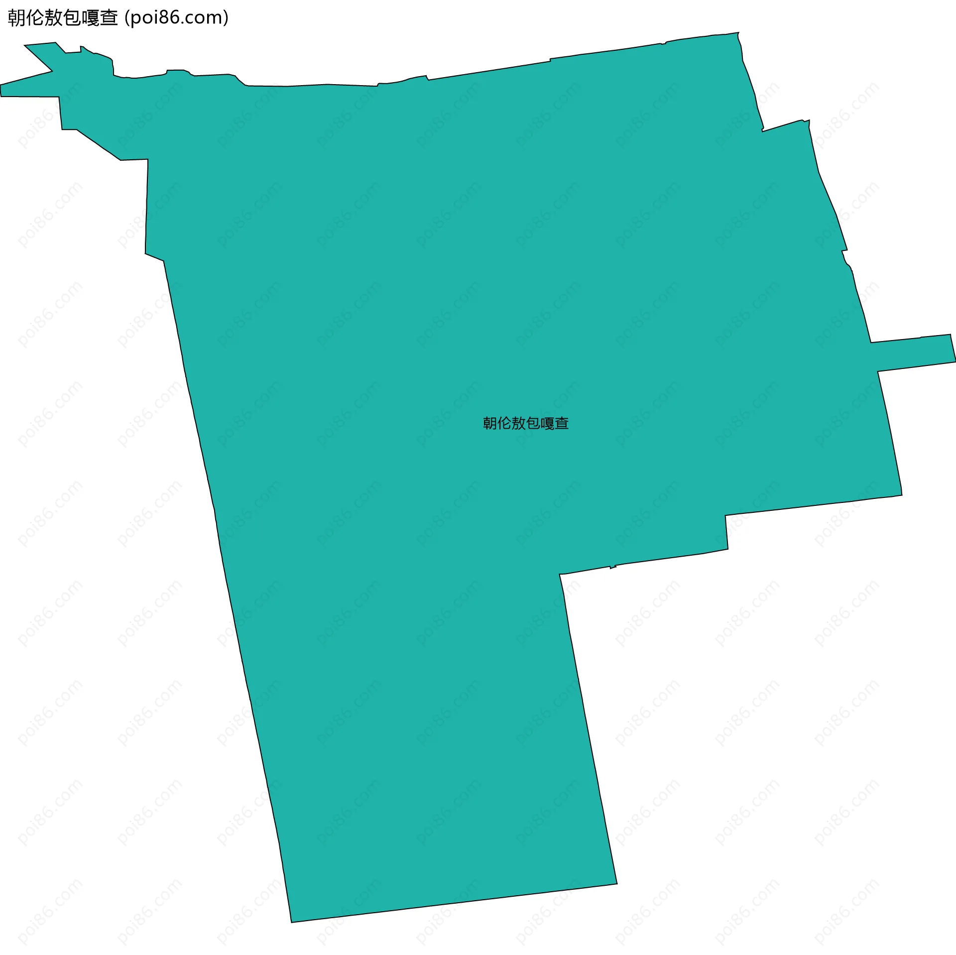 朝伦敖包嘎查边界地图