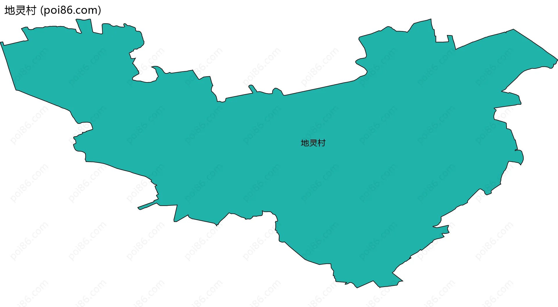 地灵村边界地图