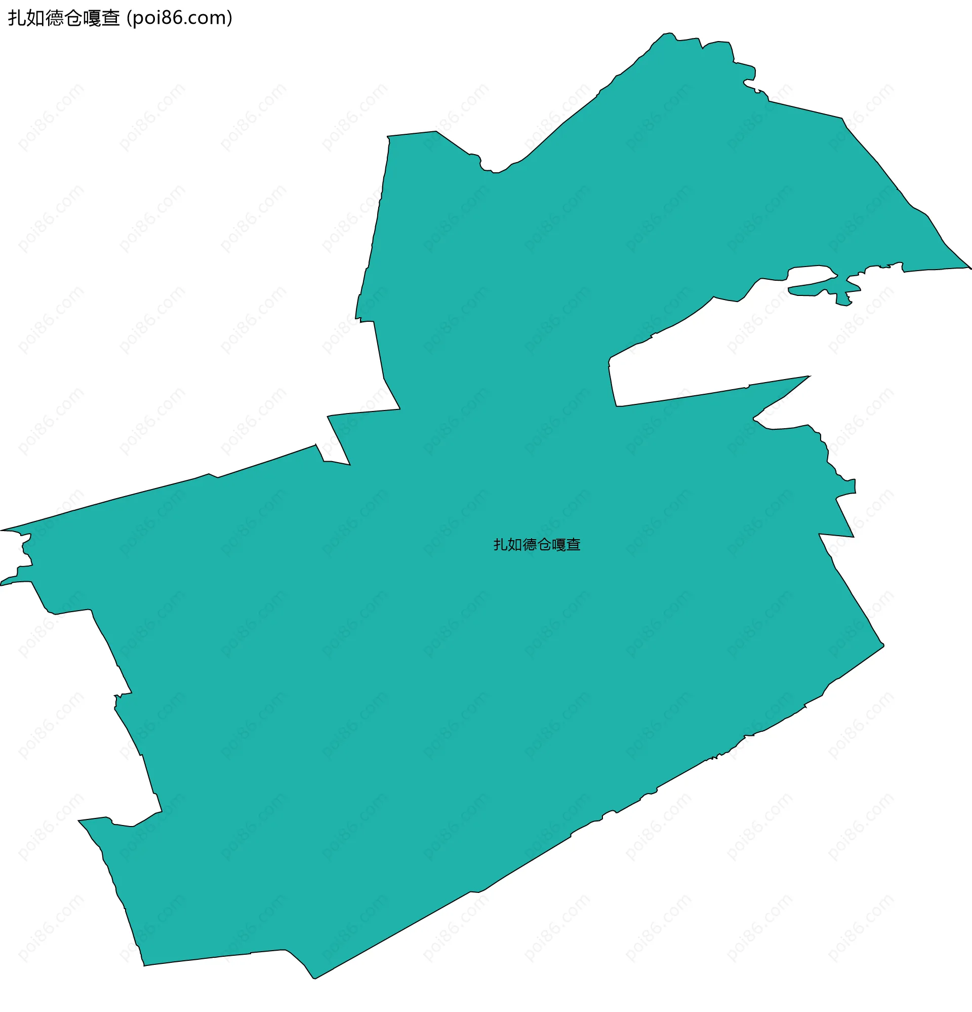 扎如德仓嘎查边界地图