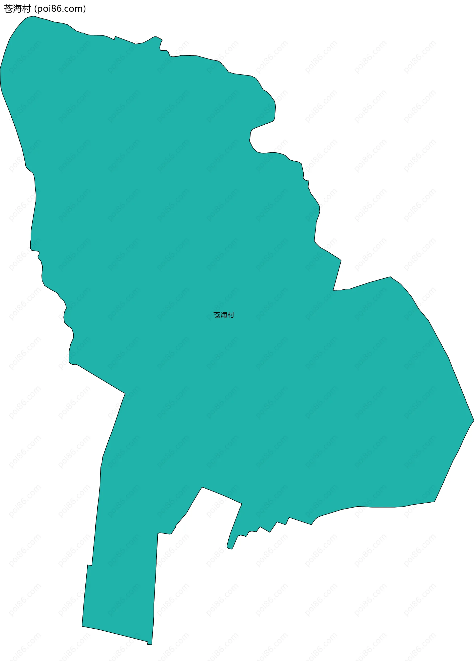 苍海村边界地图