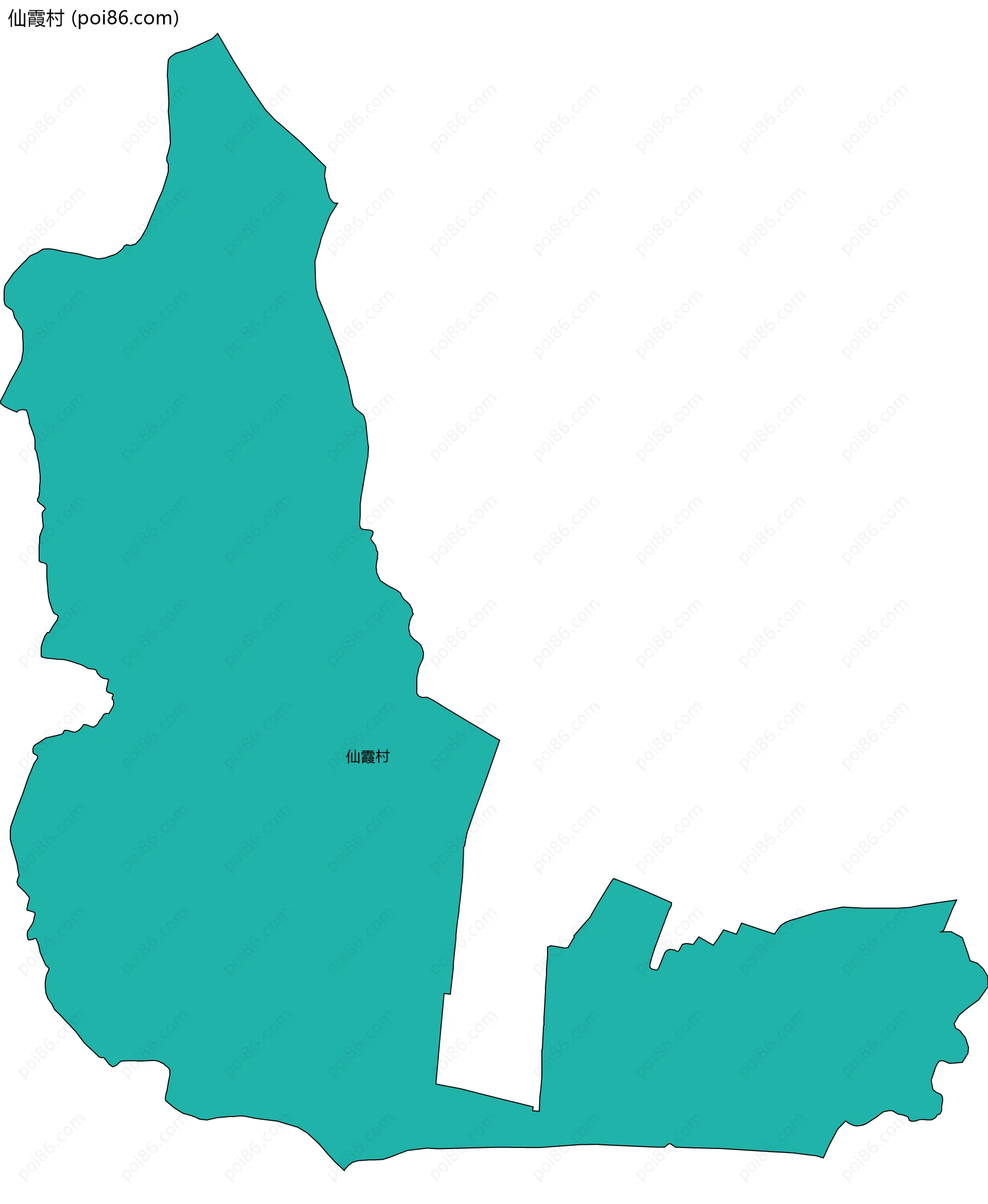 仙霞村边界地图