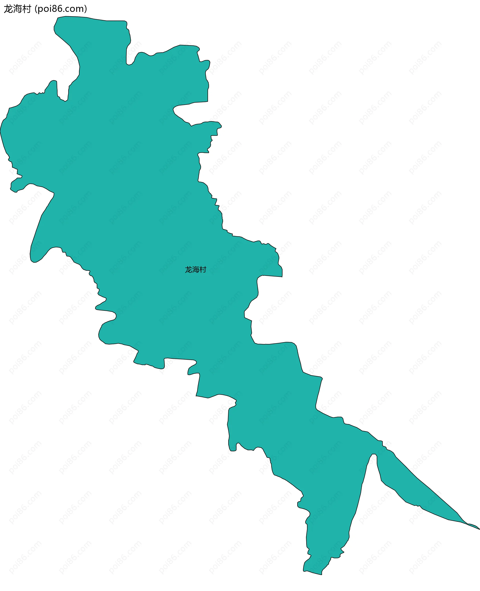 龙海村边界地图