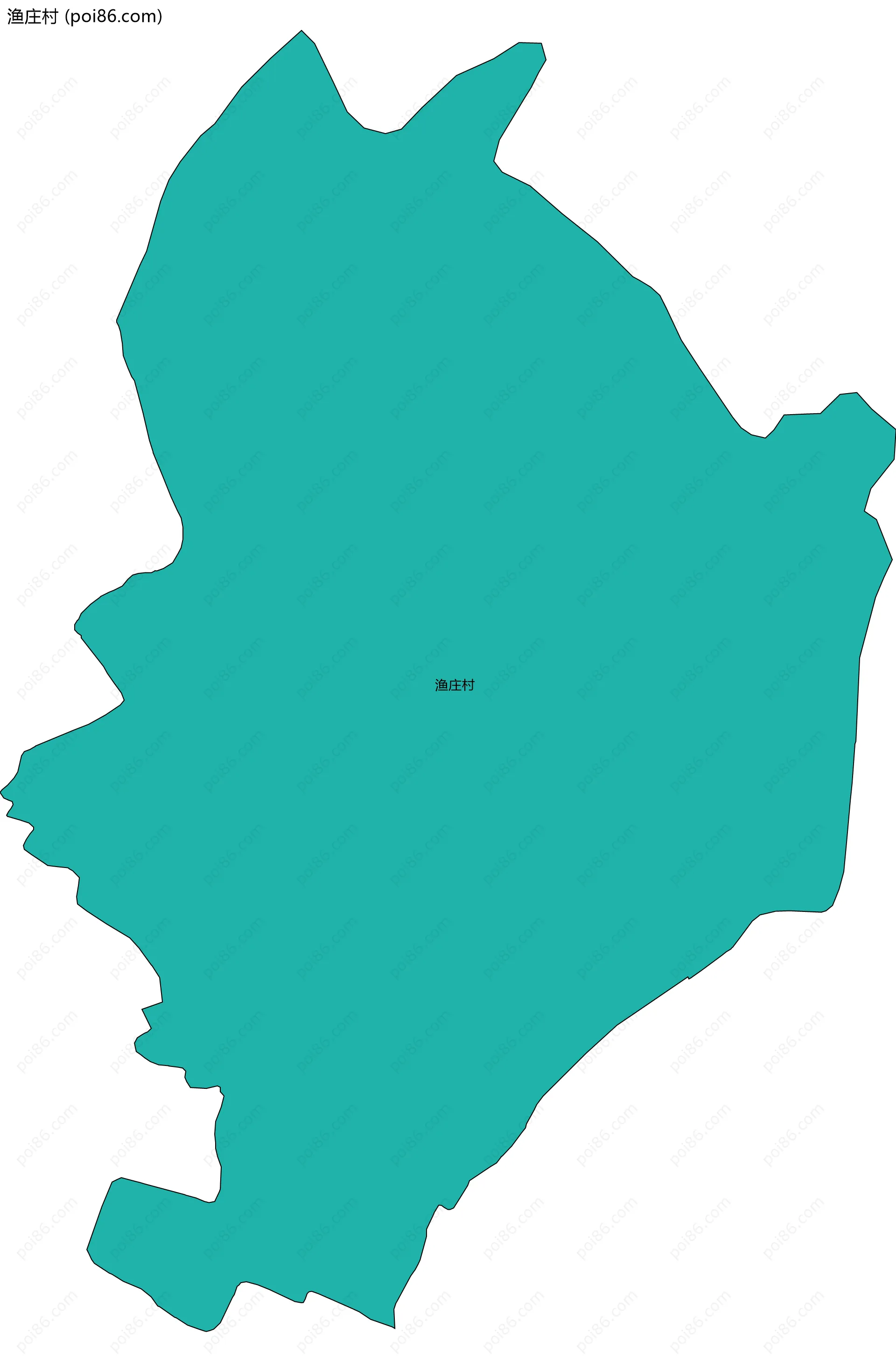 渔庄村边界地图