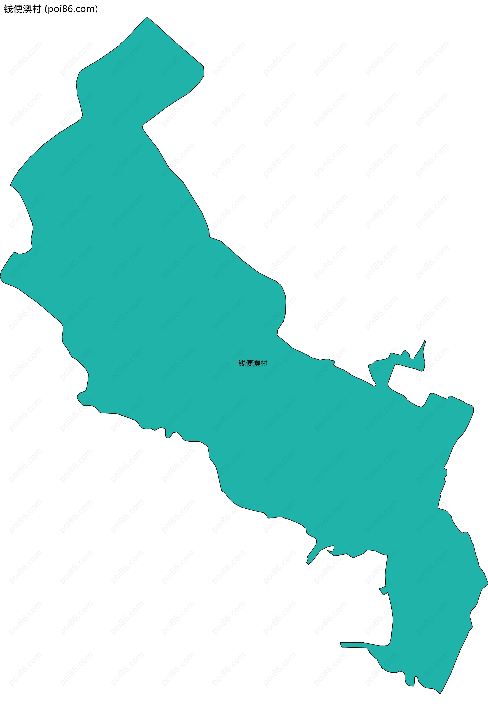 钱便澳村边界地图