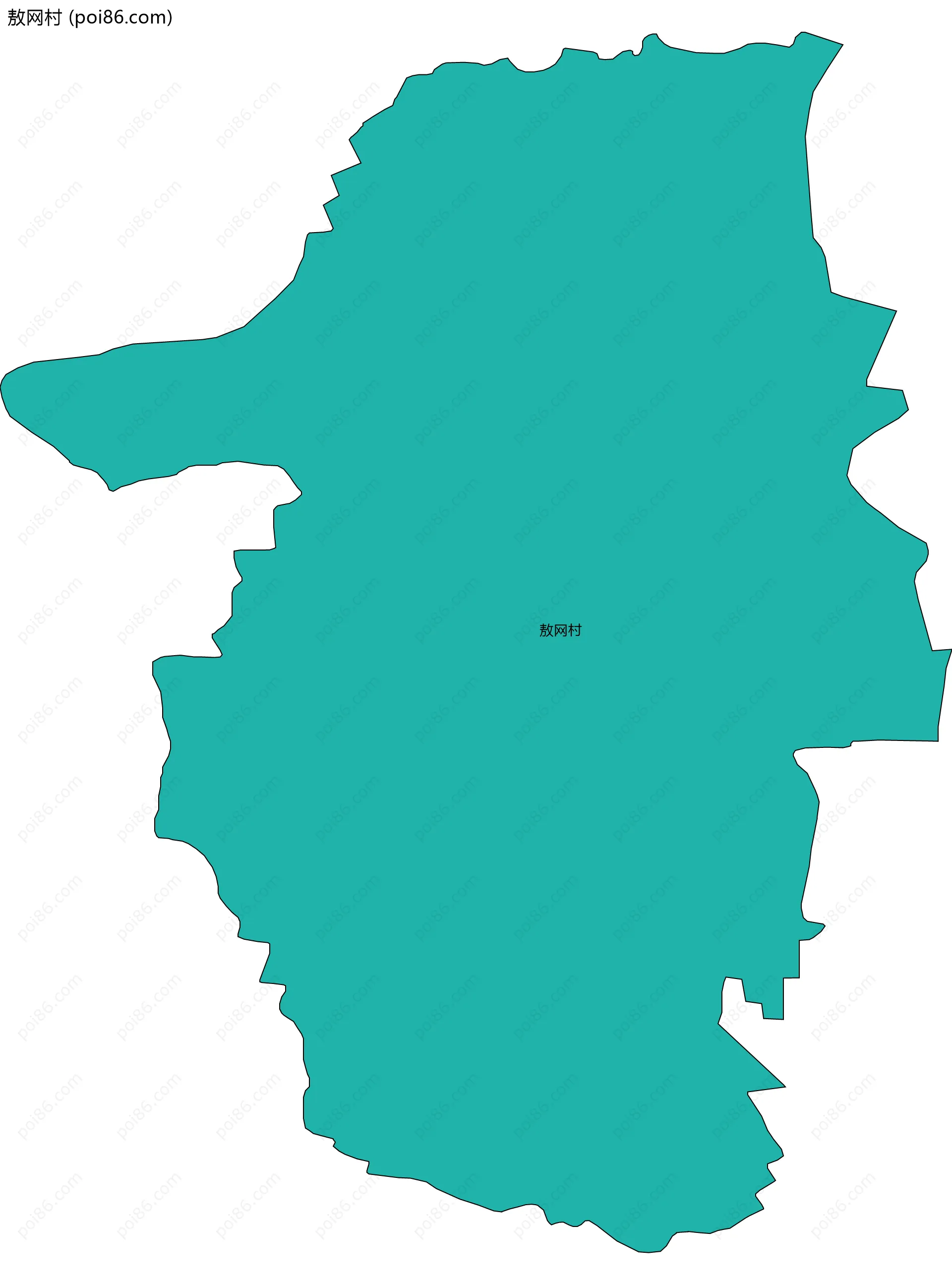 敖网村边界地图