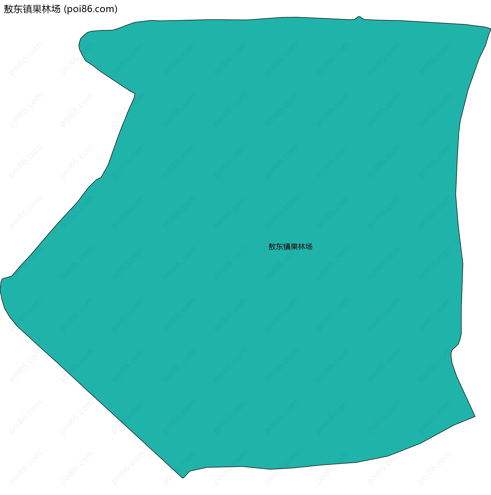 敖东镇果林场边界地图