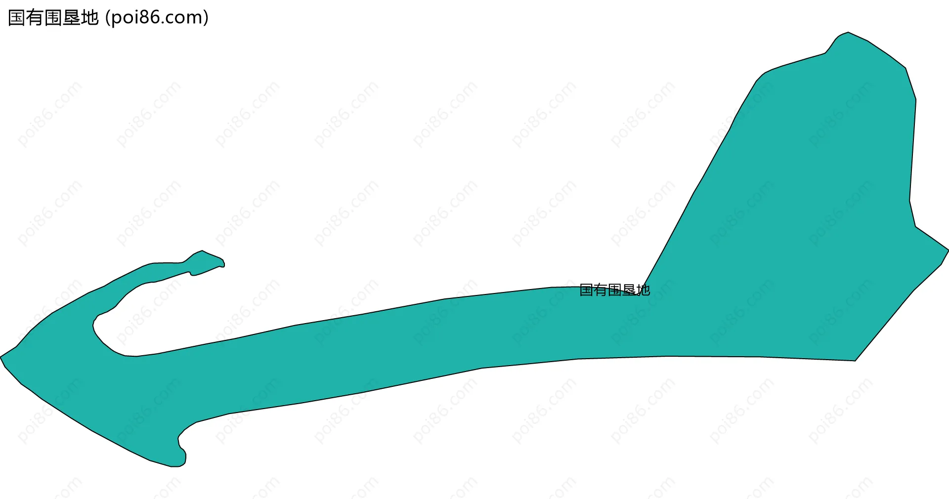 国有围垦地边界地图