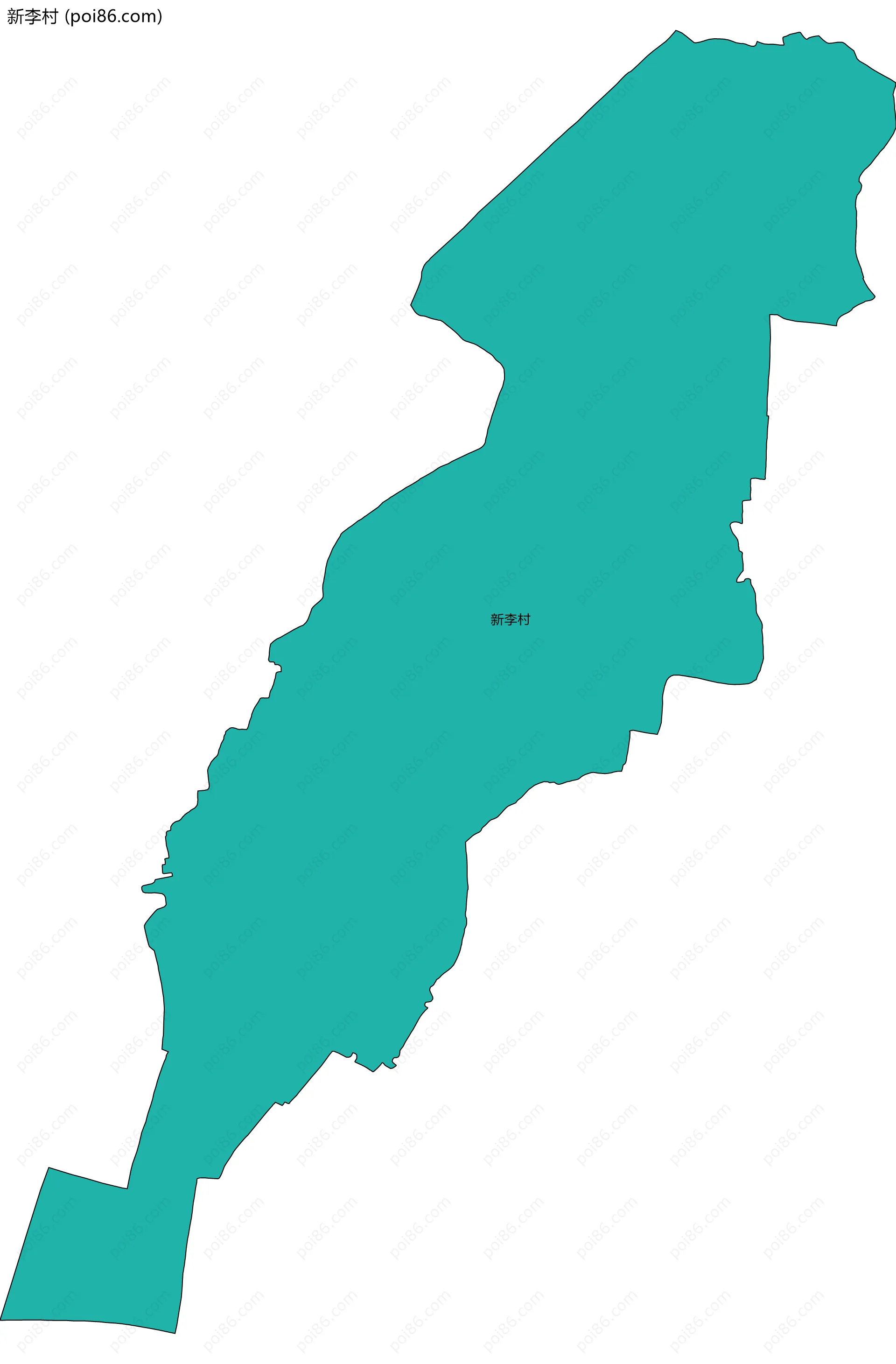新李村边界地图