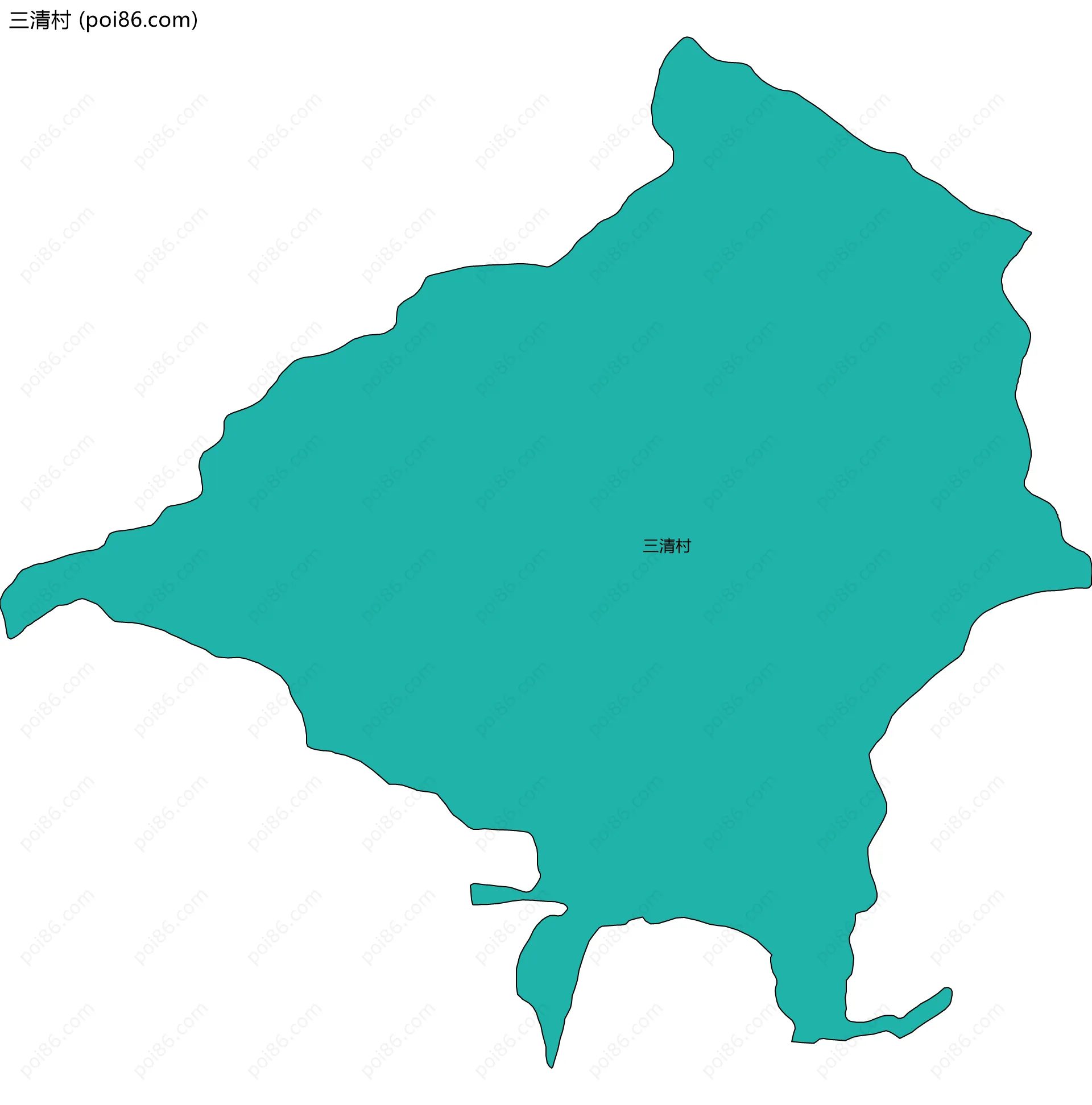 三清村边界地图