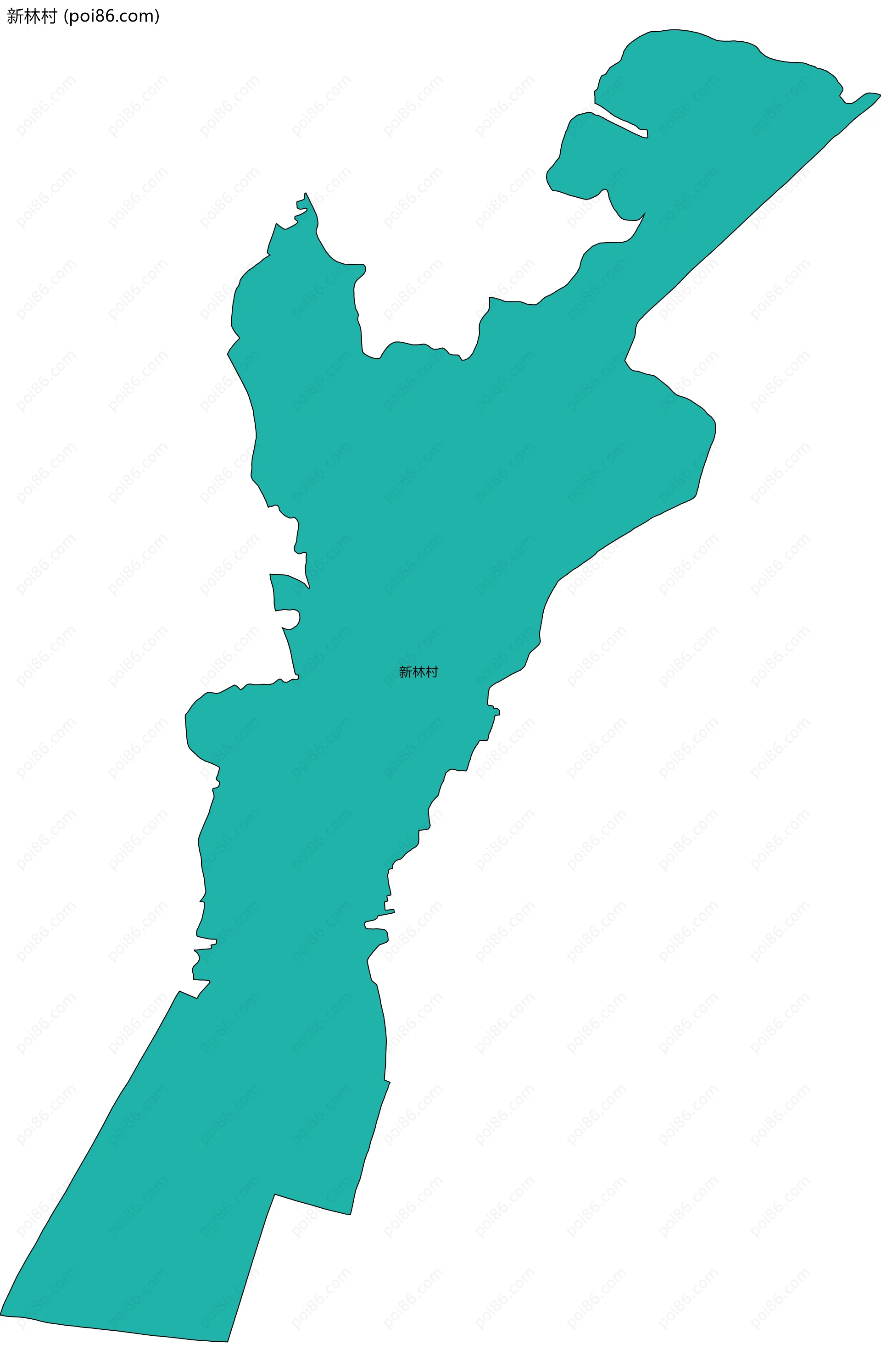 新林村边界地图