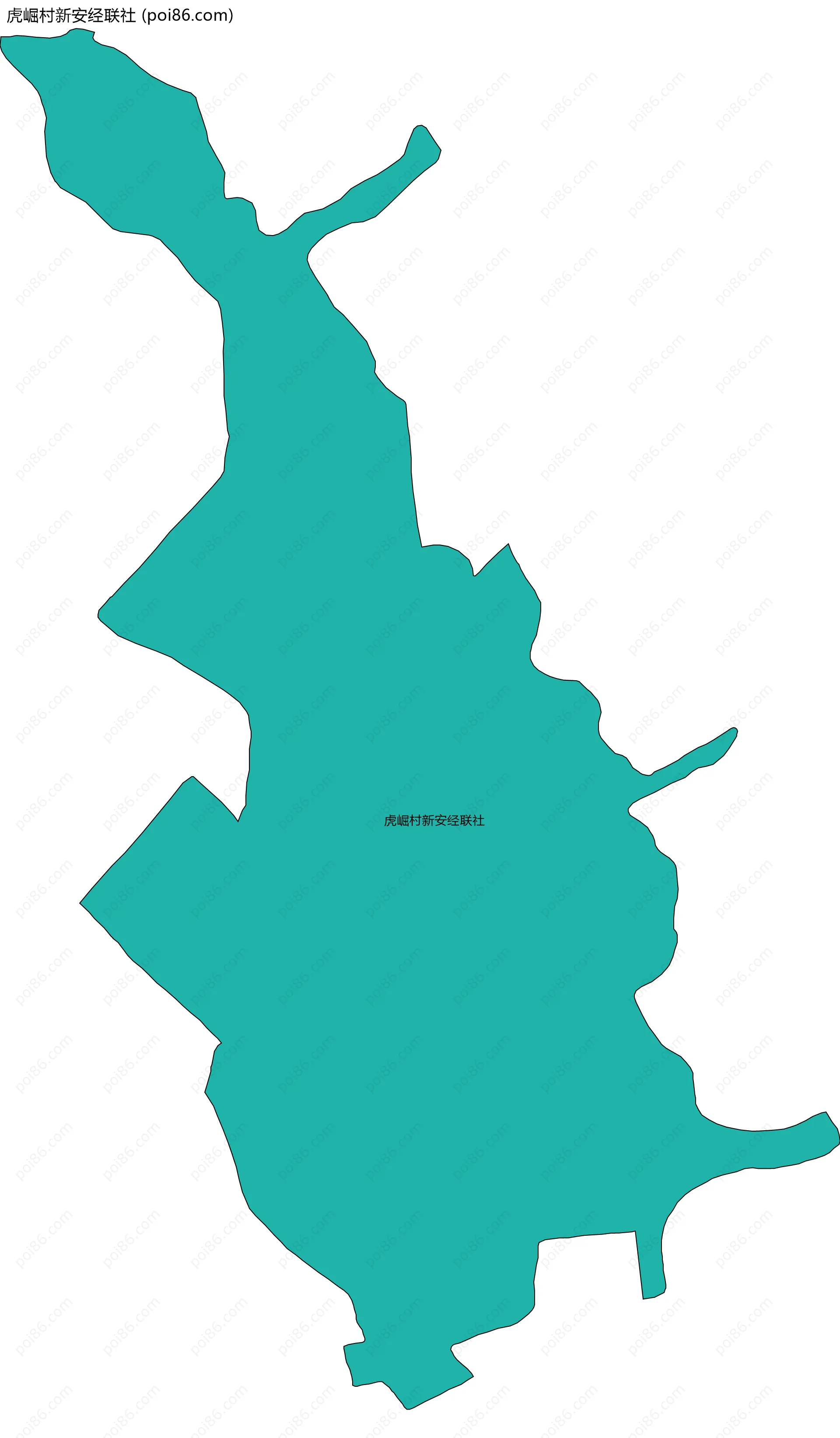 虎崛村新安经联社边界地图