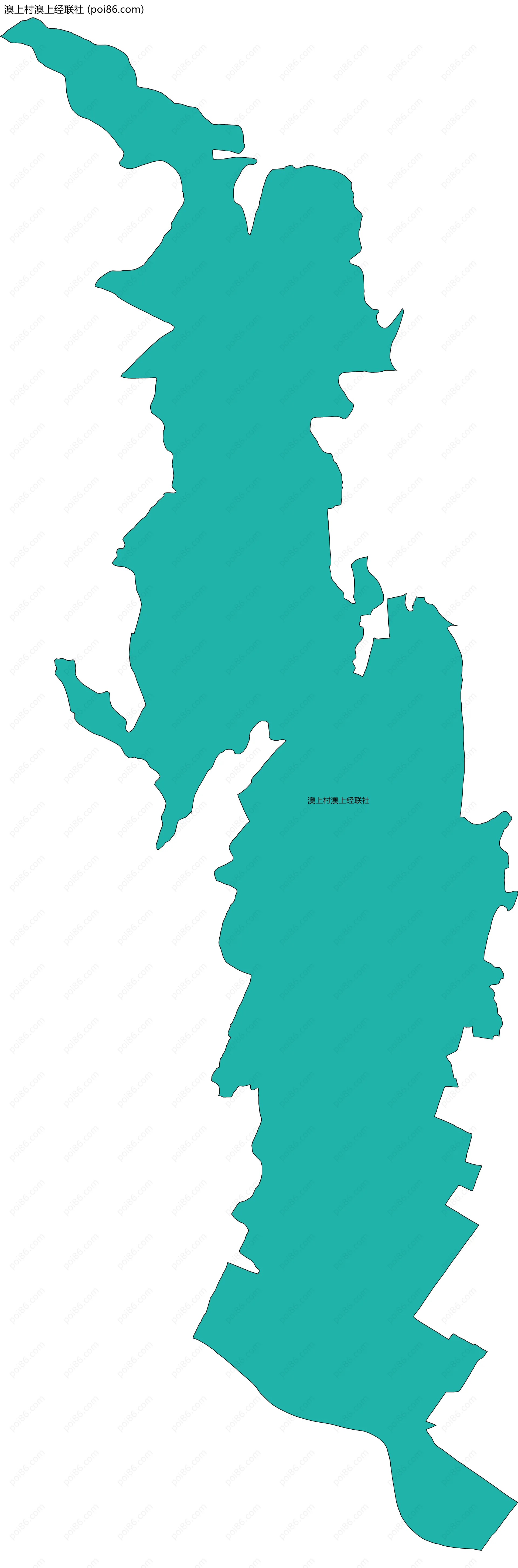 澳上村澳上经联社边界地图