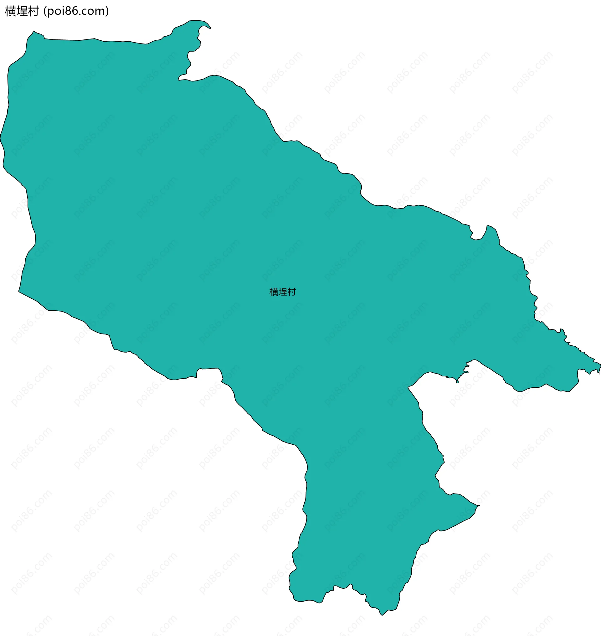 横埕村边界地图