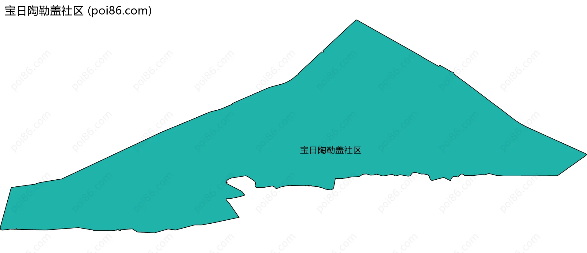 宝日陶勒盖社区边界地图