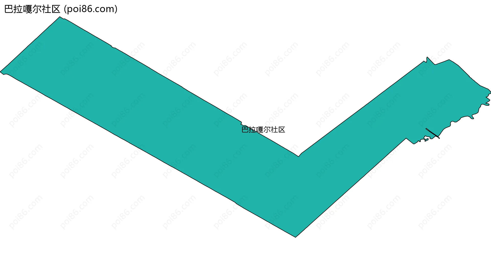 巴拉嘎尔社区边界地图