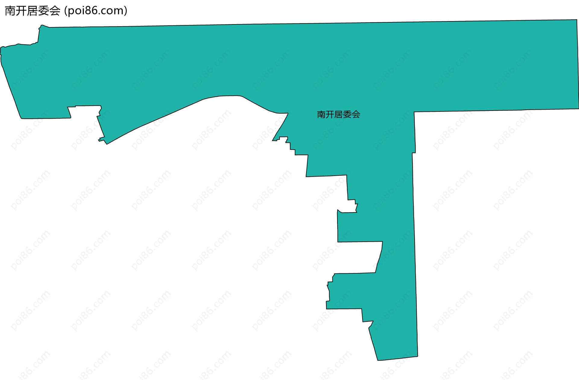 南开居委会边界地图