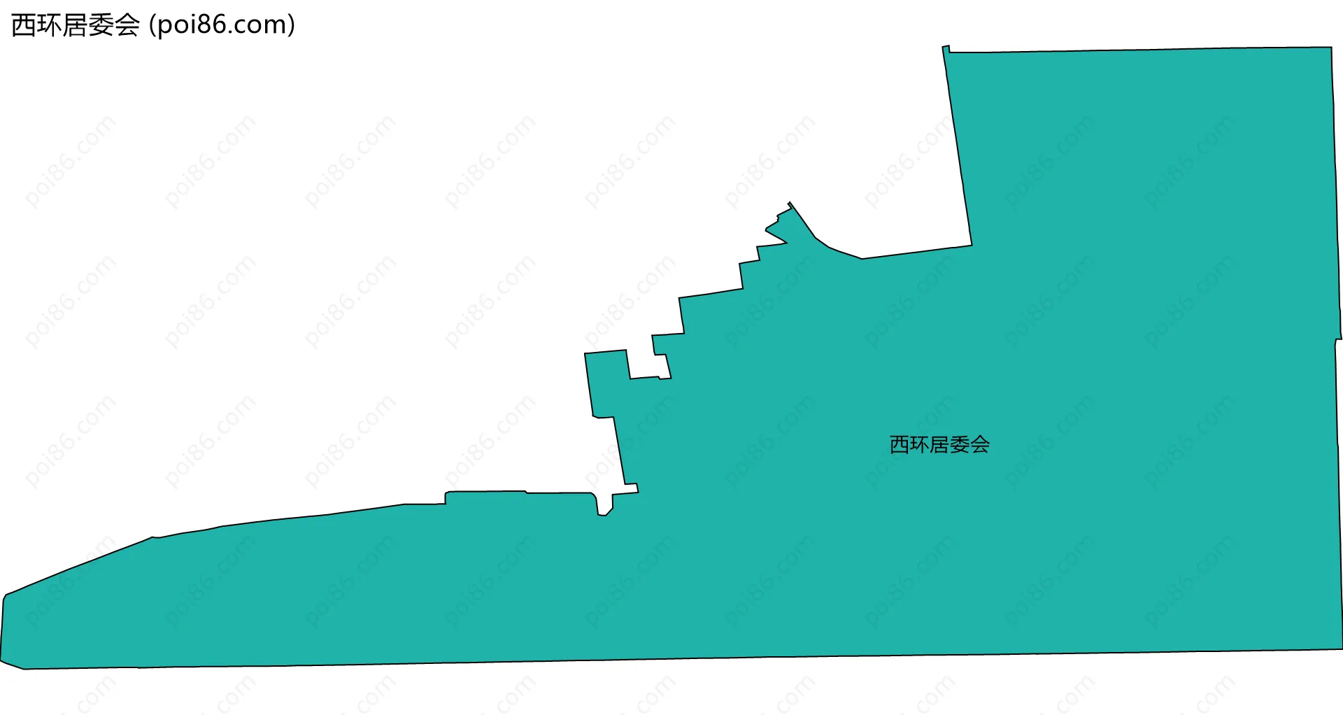 西环居委会边界地图