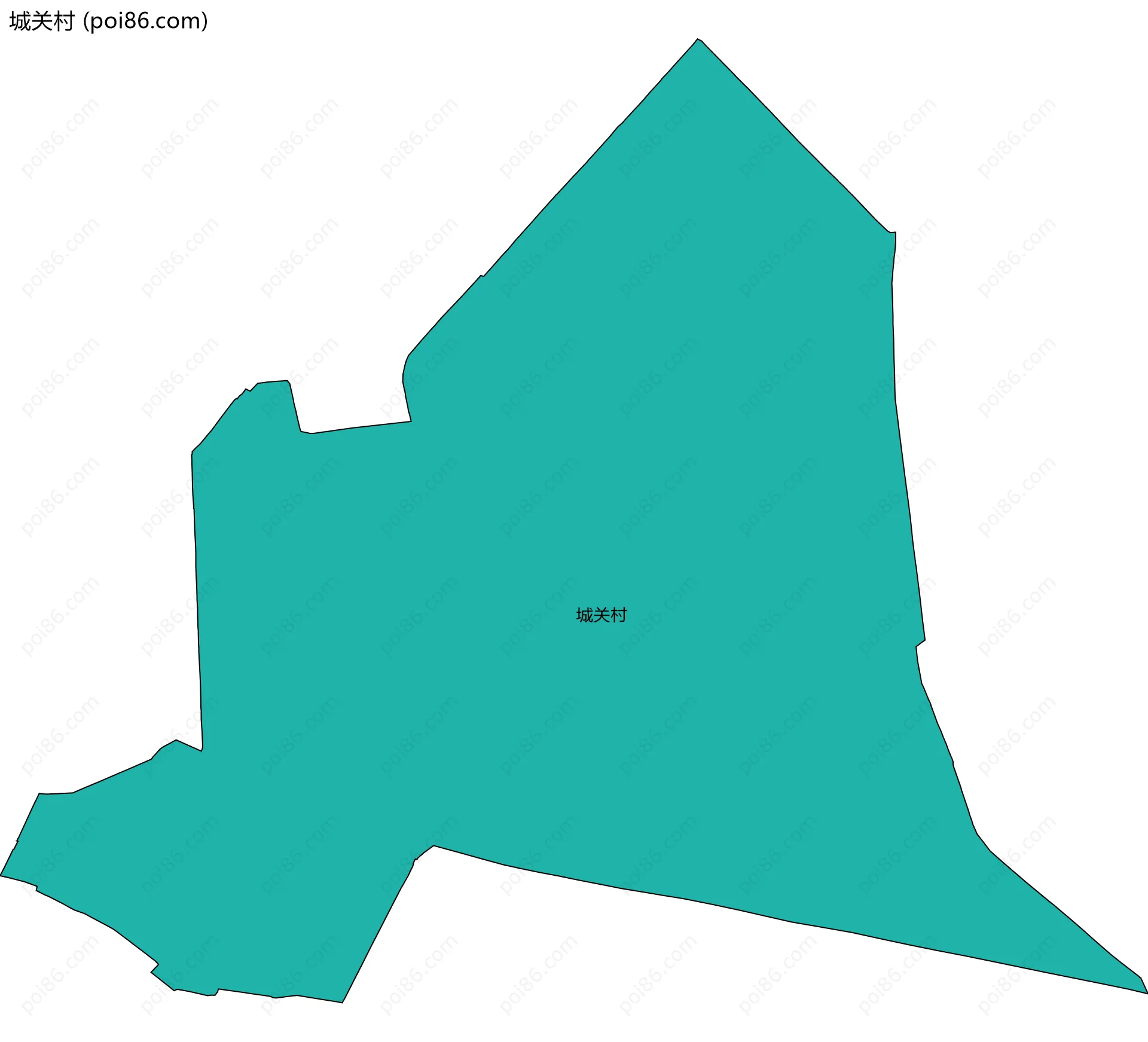 城关村边界地图