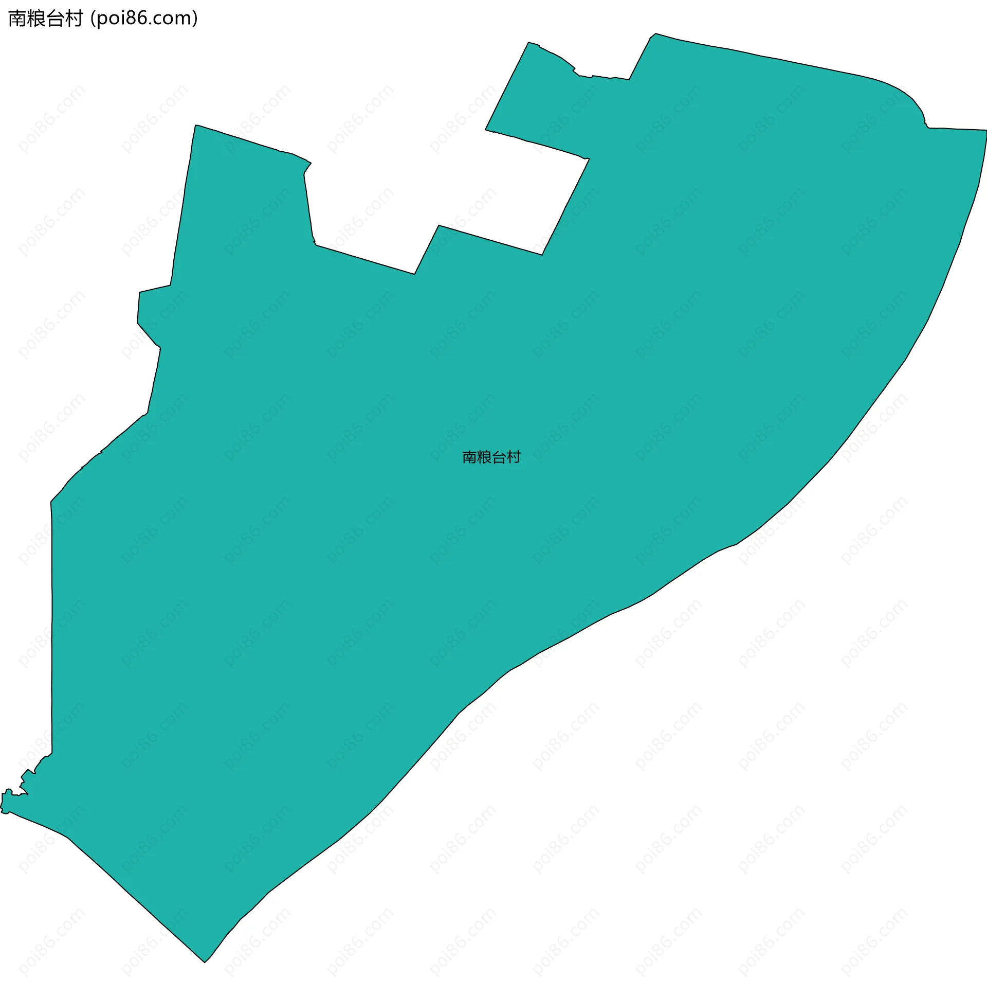 南粮台村边界地图