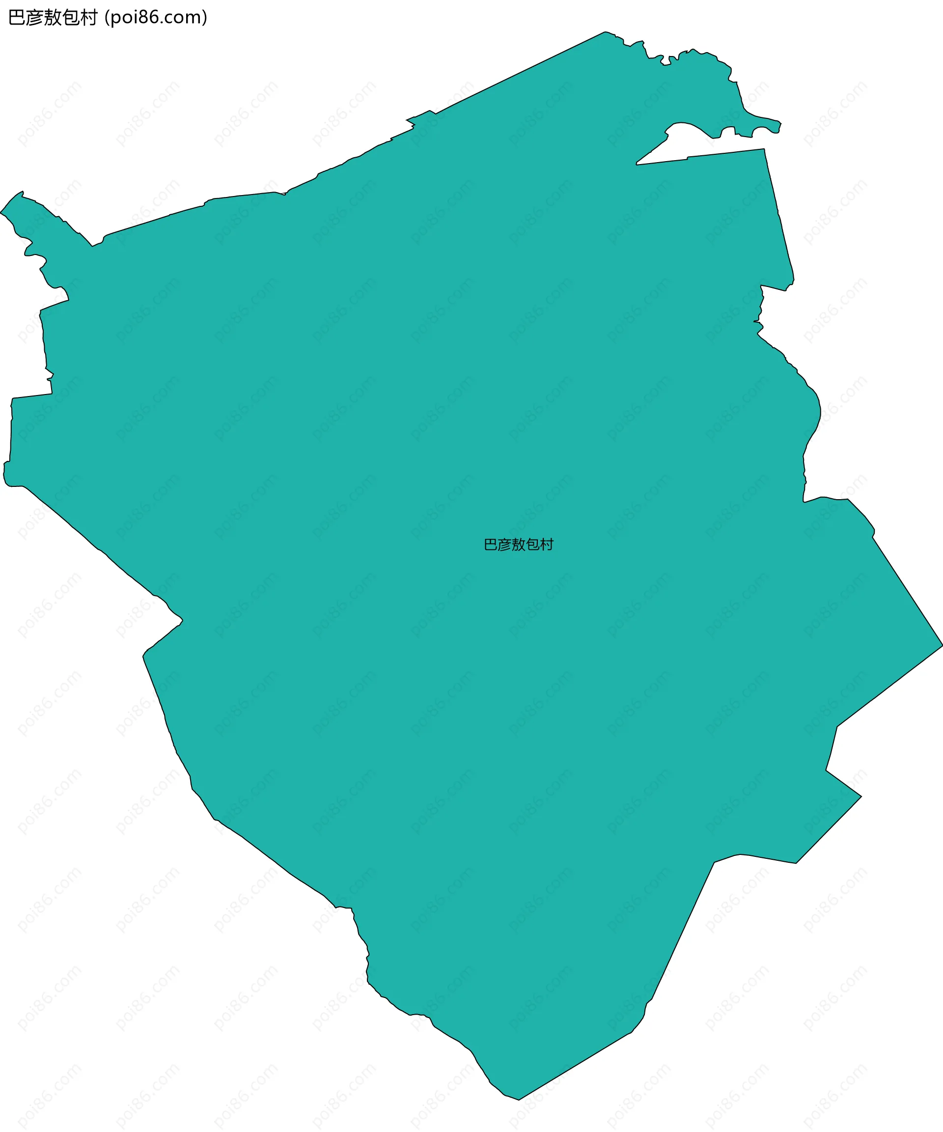 巴彦敖包村边界地图