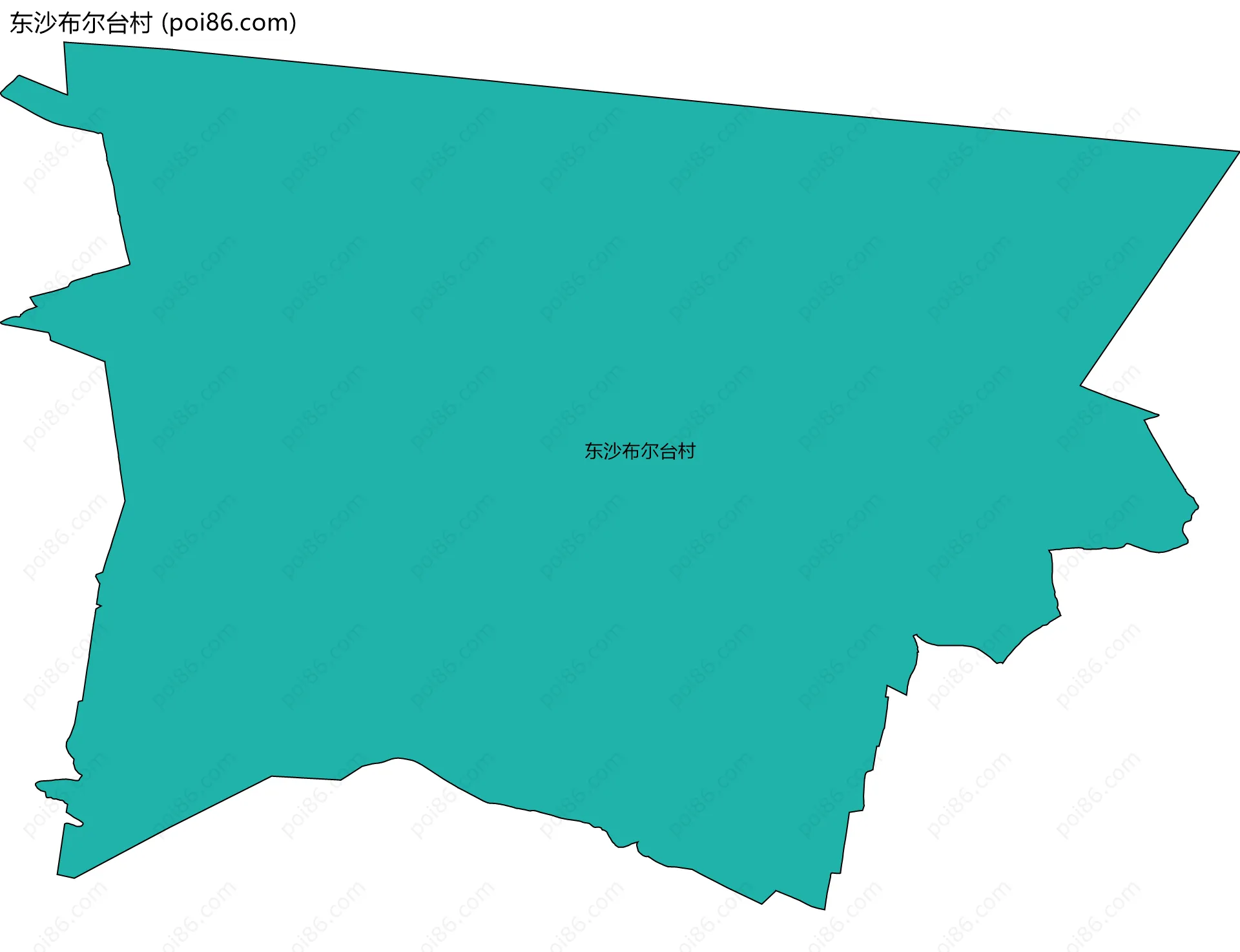 东沙布尔台村边界地图