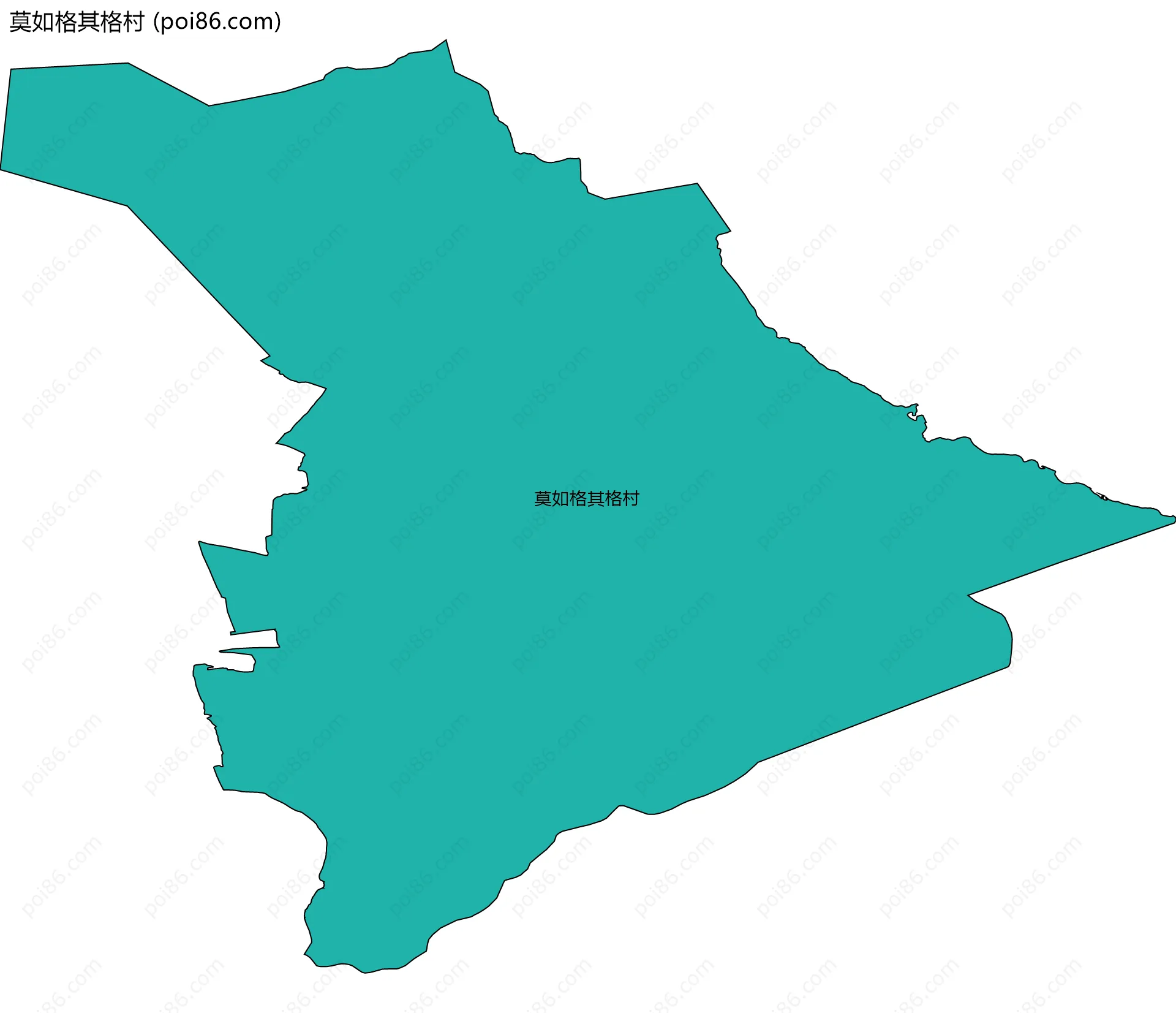 莫如格其格村边界地图