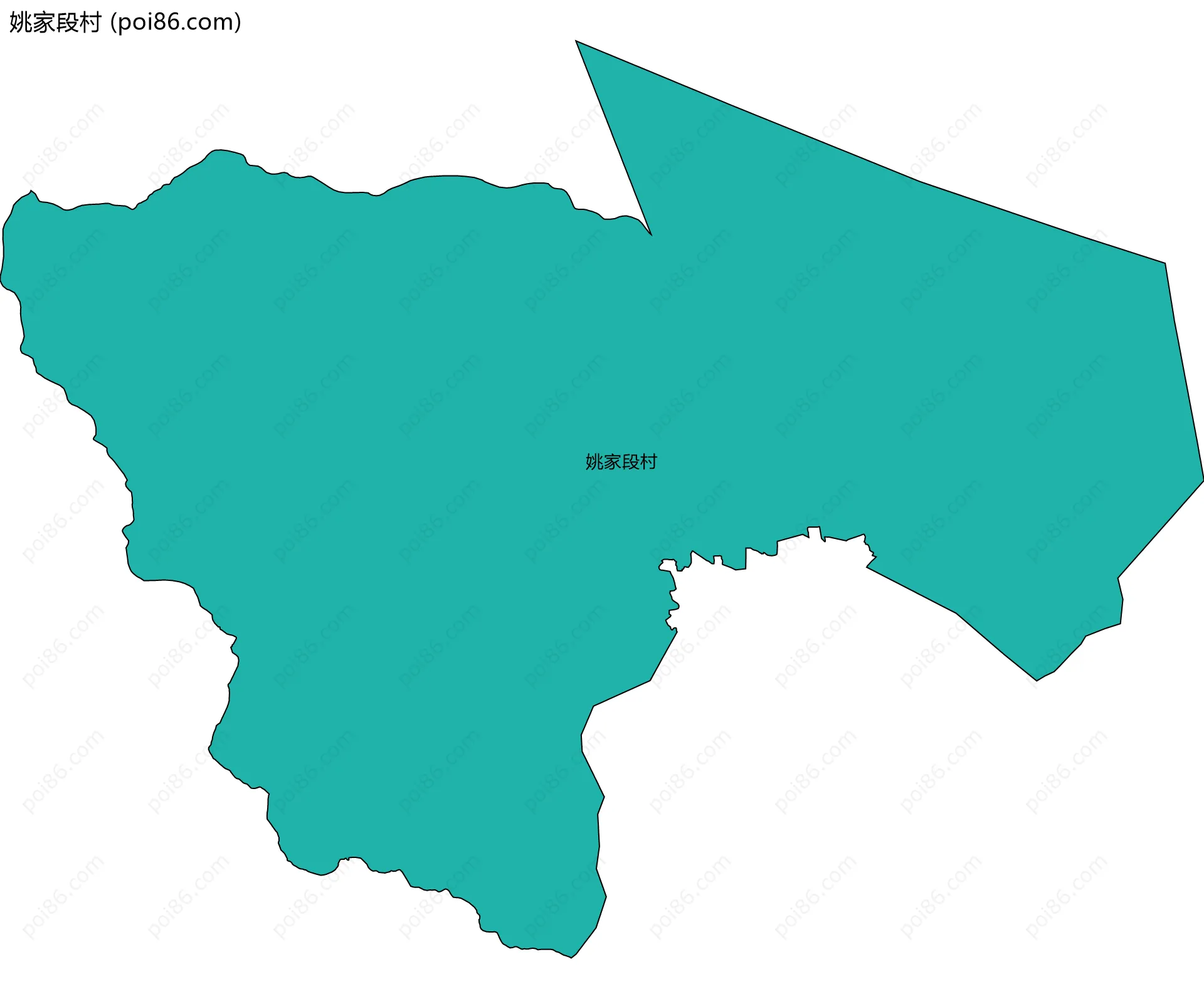 姚家段村边界地图