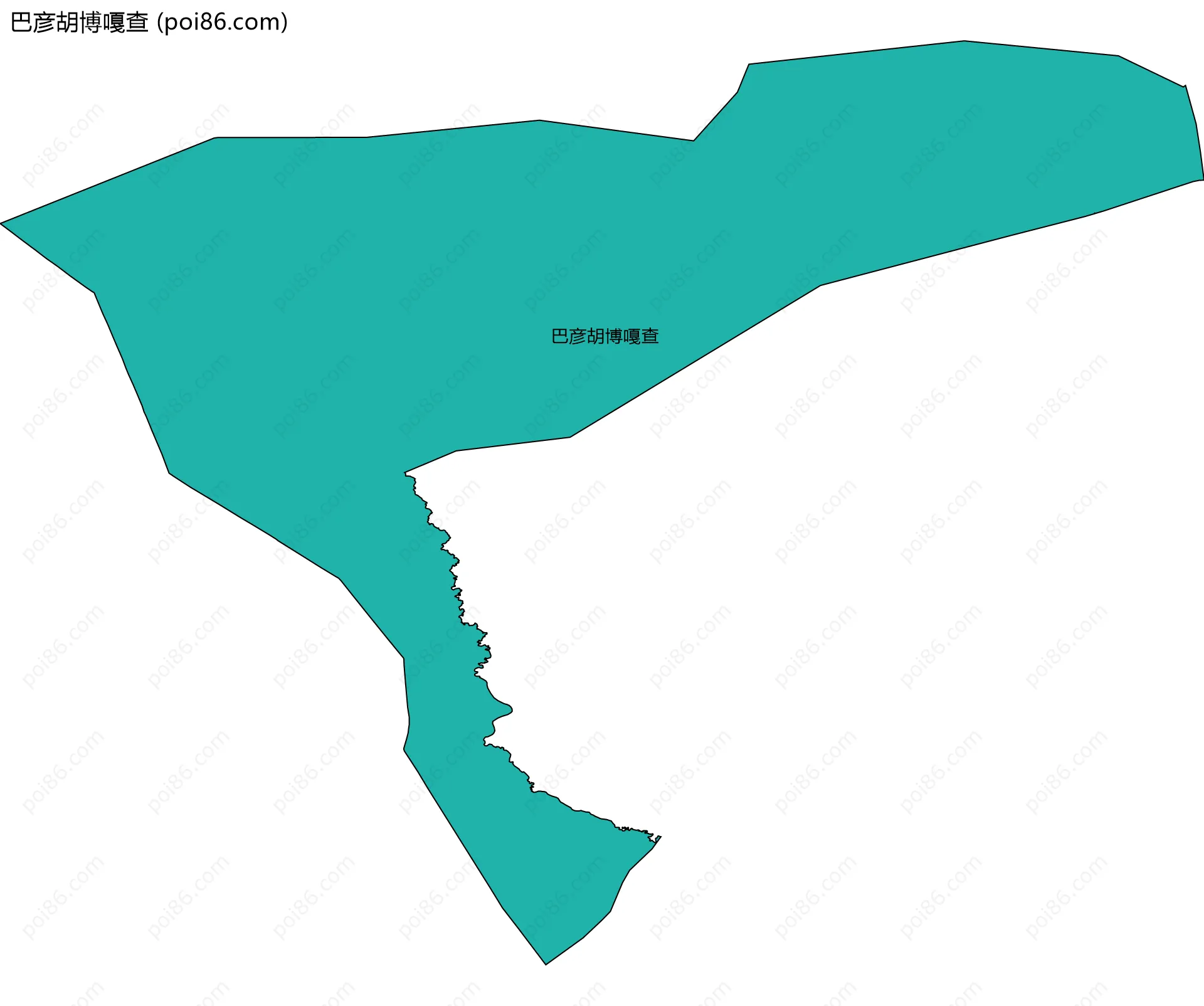 巴彦胡博嘎查边界地图