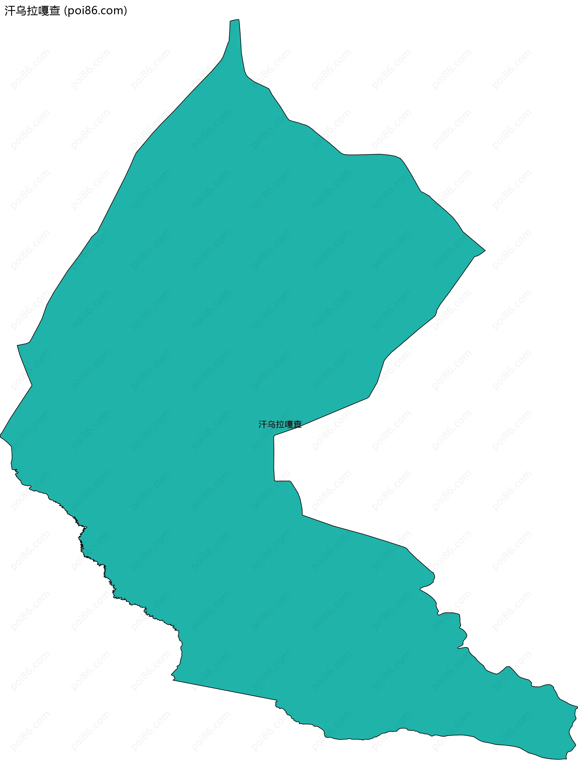 汗乌拉嘎查边界地图