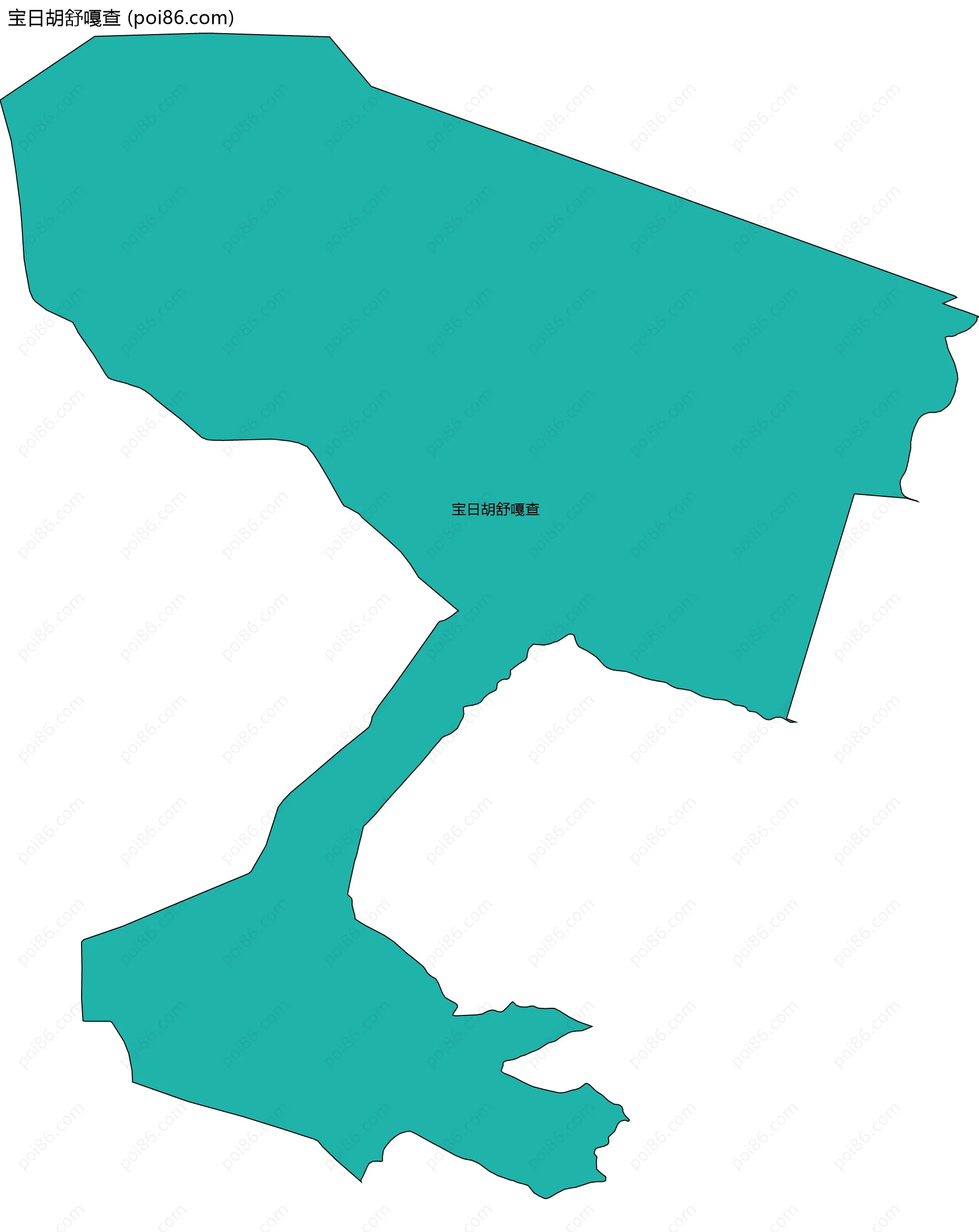 宝日胡舒嘎查边界地图