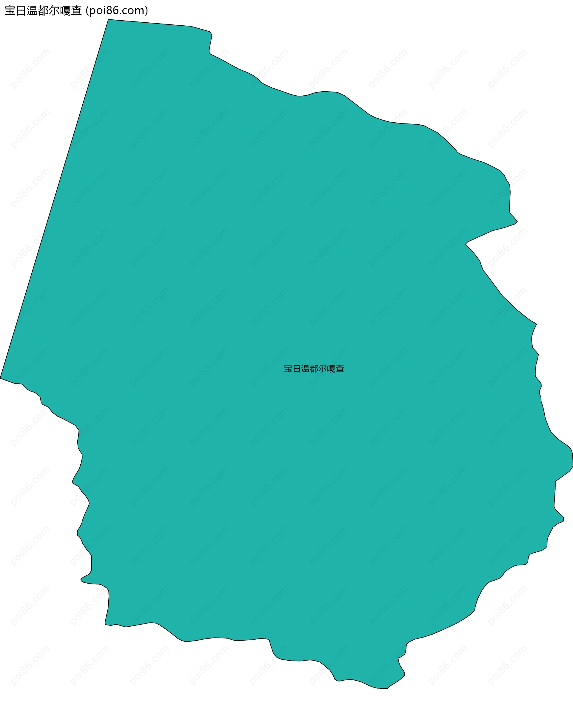 宝日温都尔嘎查边界地图