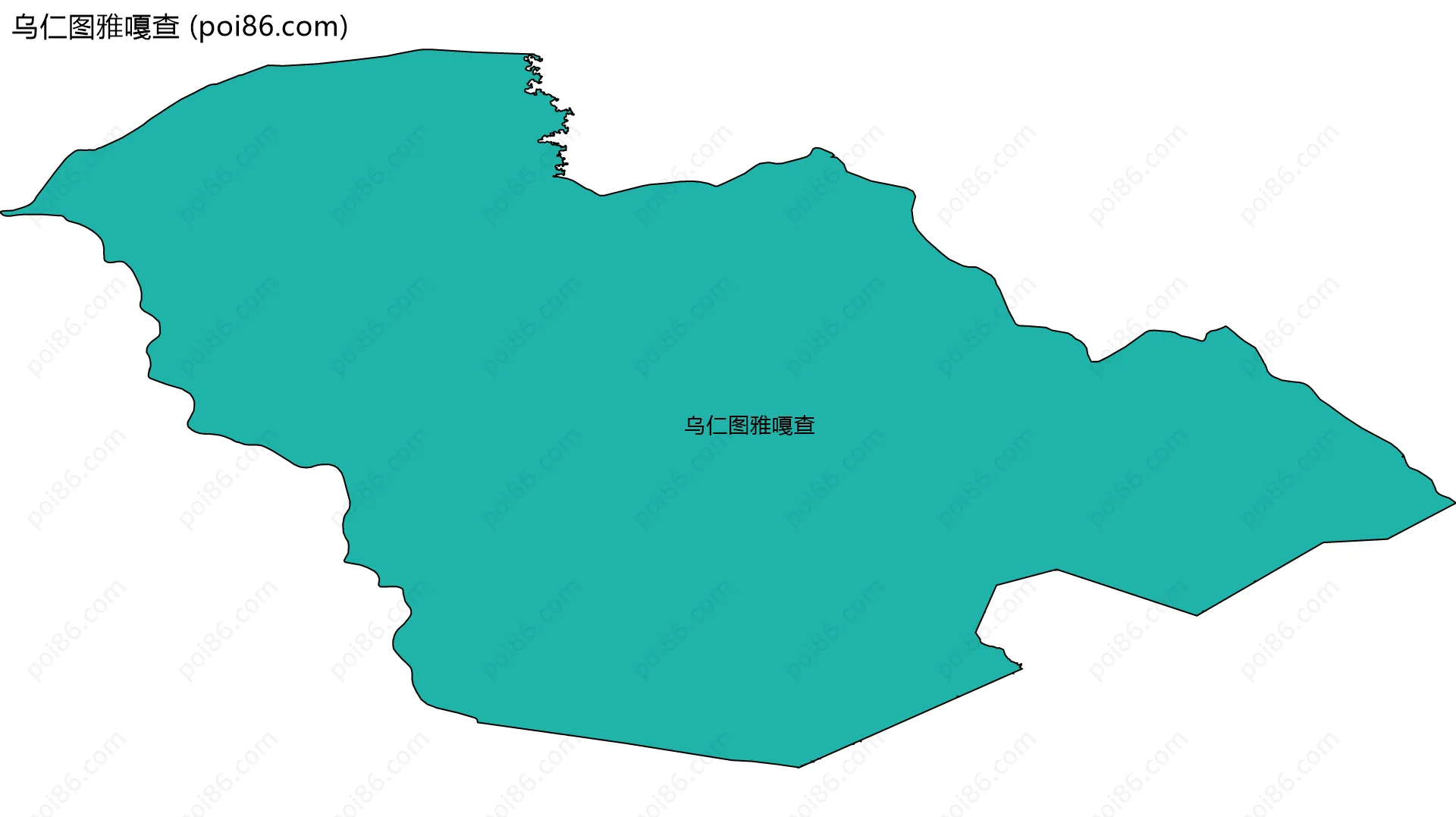 乌仁图雅嘎查边界地图