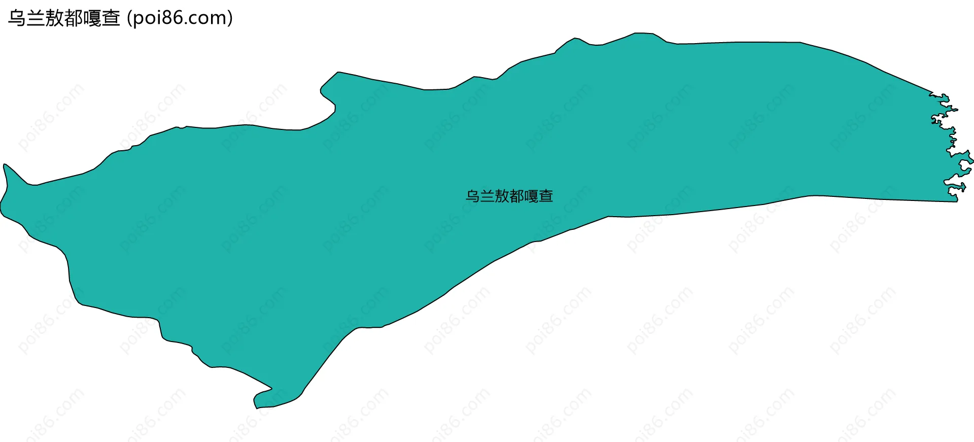 乌兰敖都嘎查边界地图