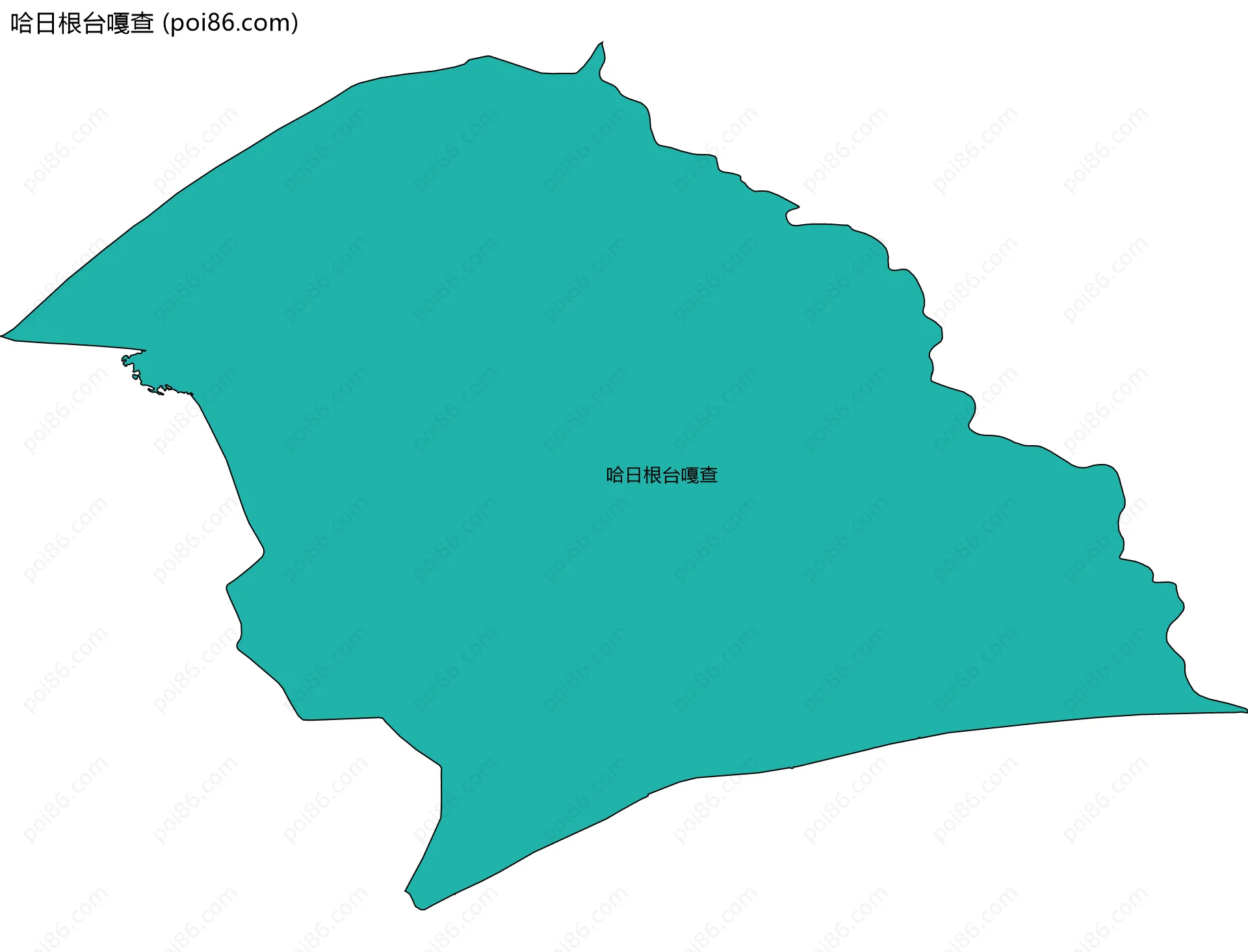哈日根台嘎查边界地图