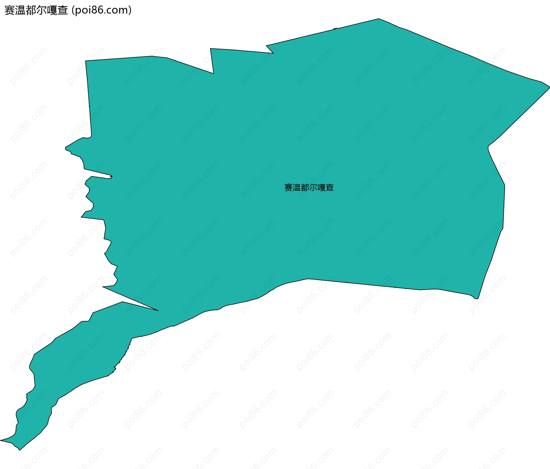 赛温都尔嘎查边界地图