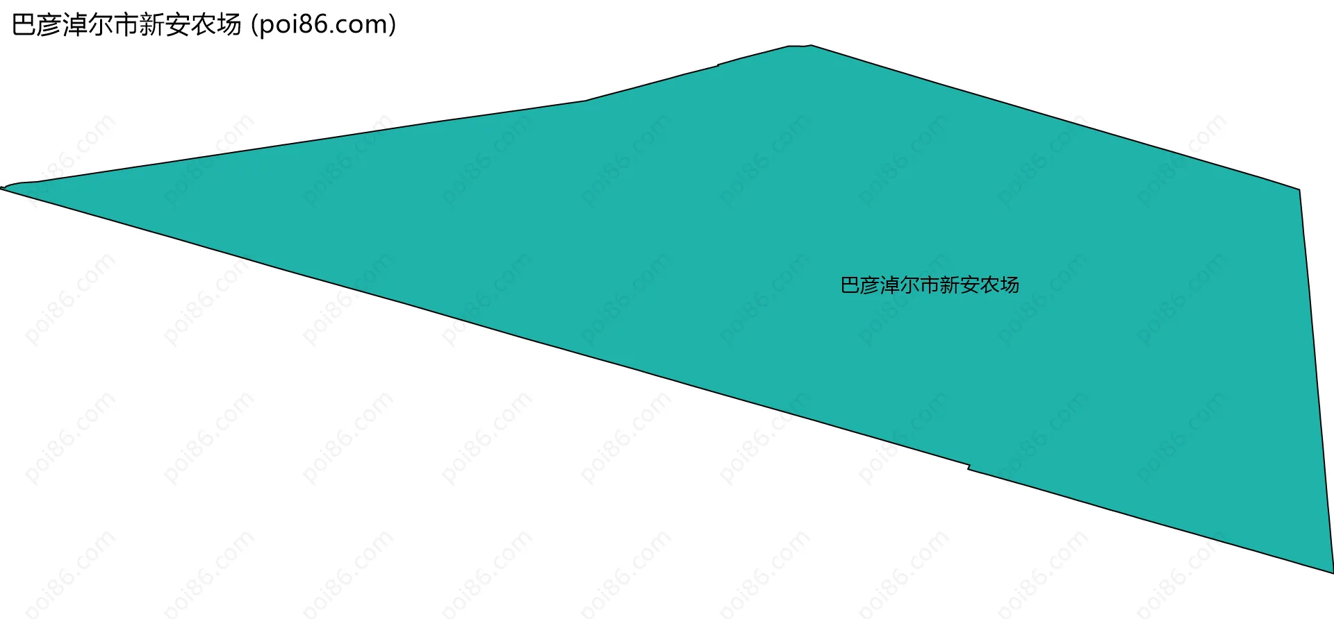 巴彦淖尔市新安农场边界地图(五级行政区划)