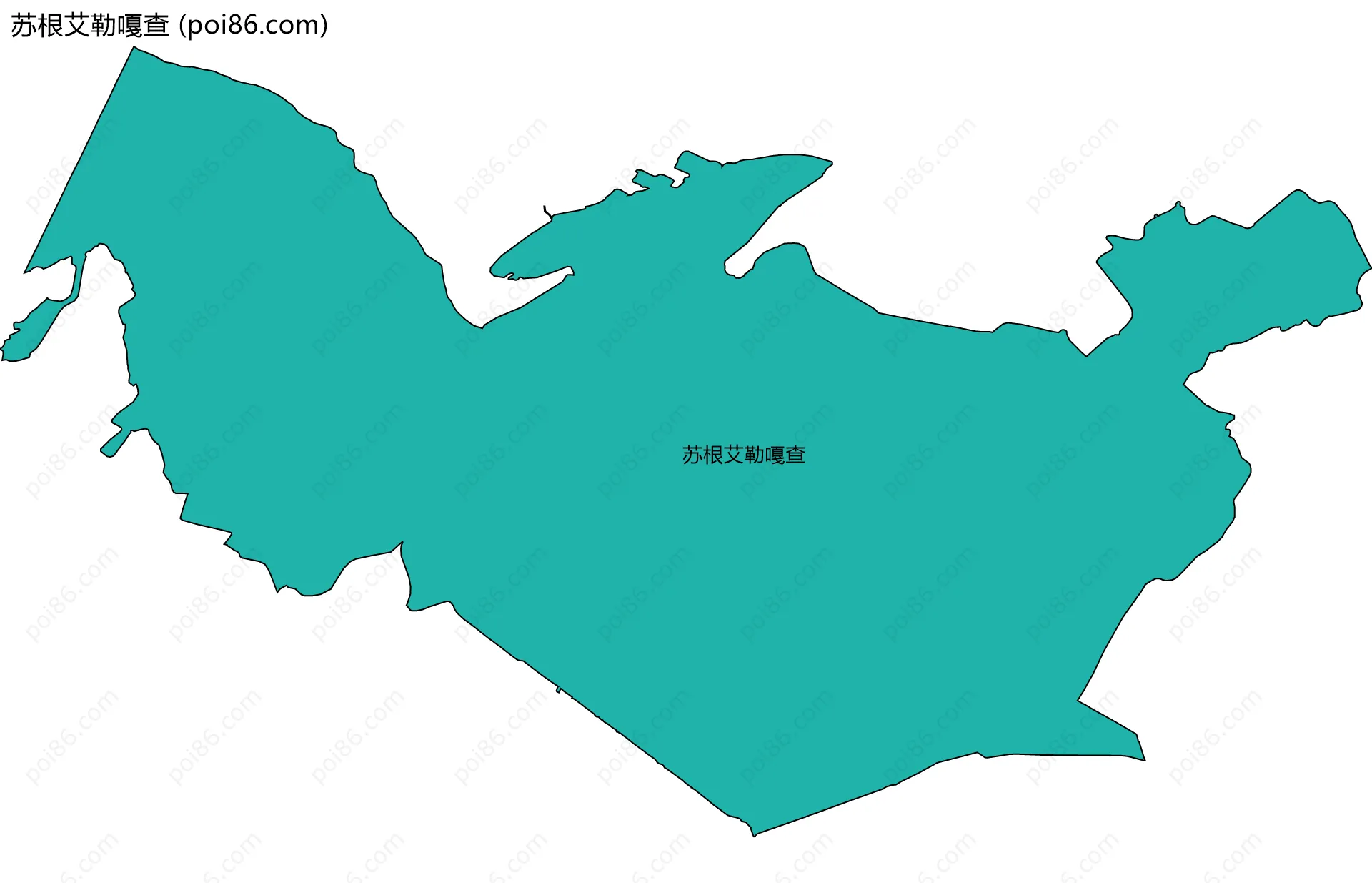 苏根艾勒嘎查边界地图