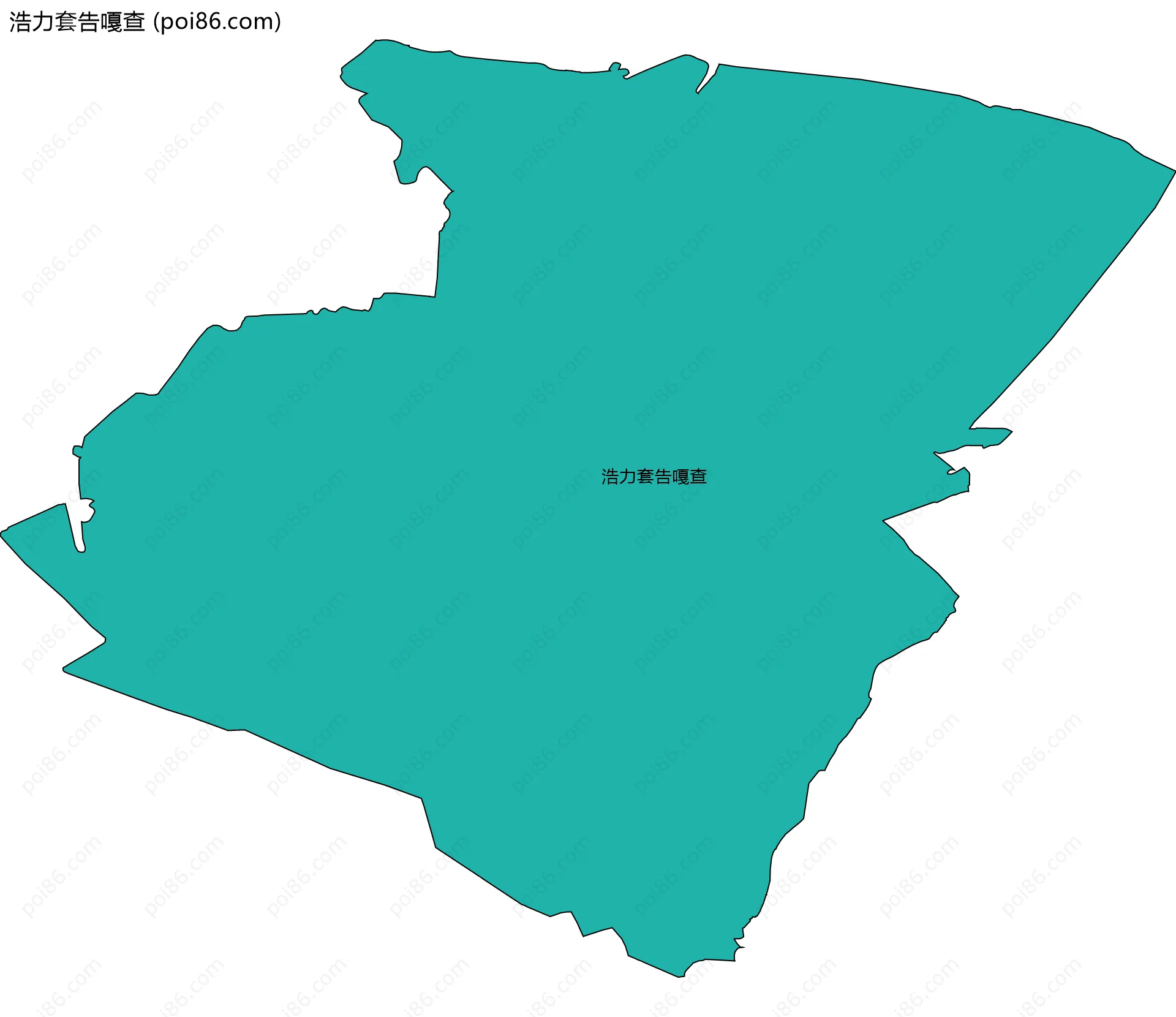 浩力套告嘎查边界地图