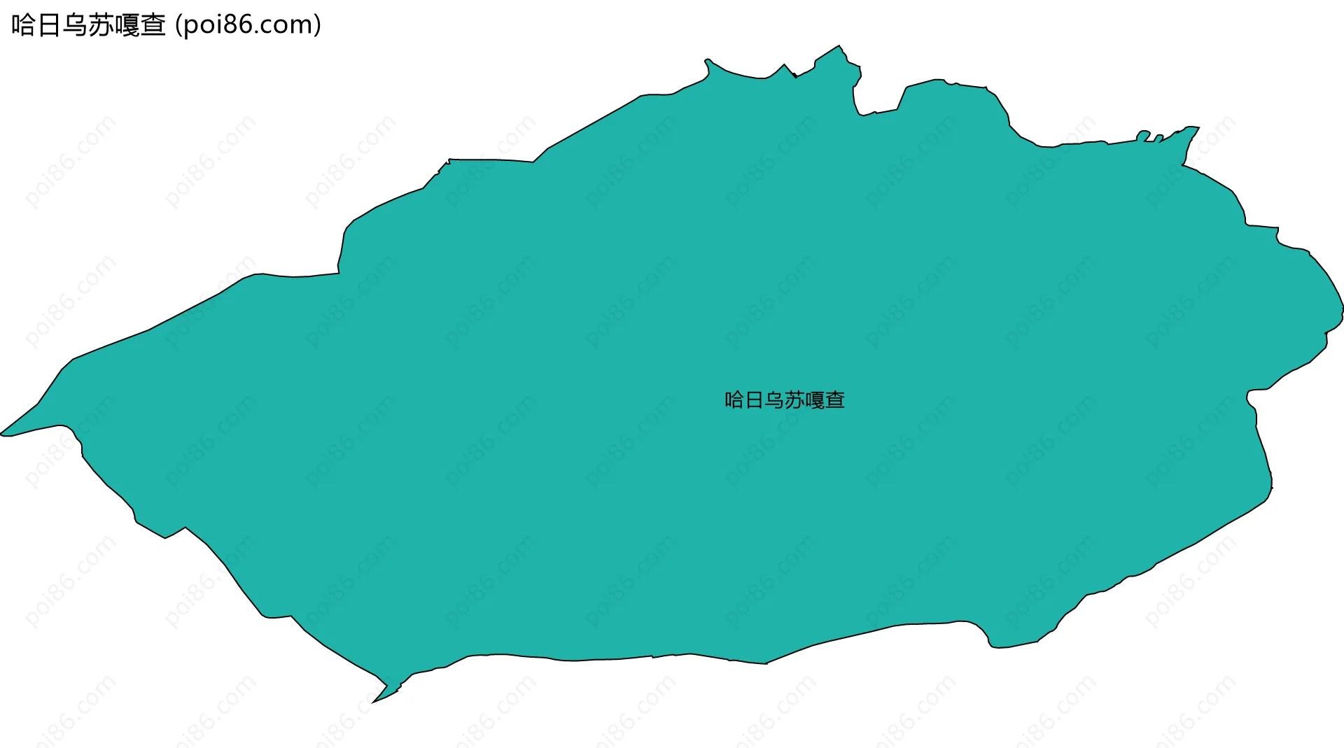 哈日乌苏嘎查边界地图