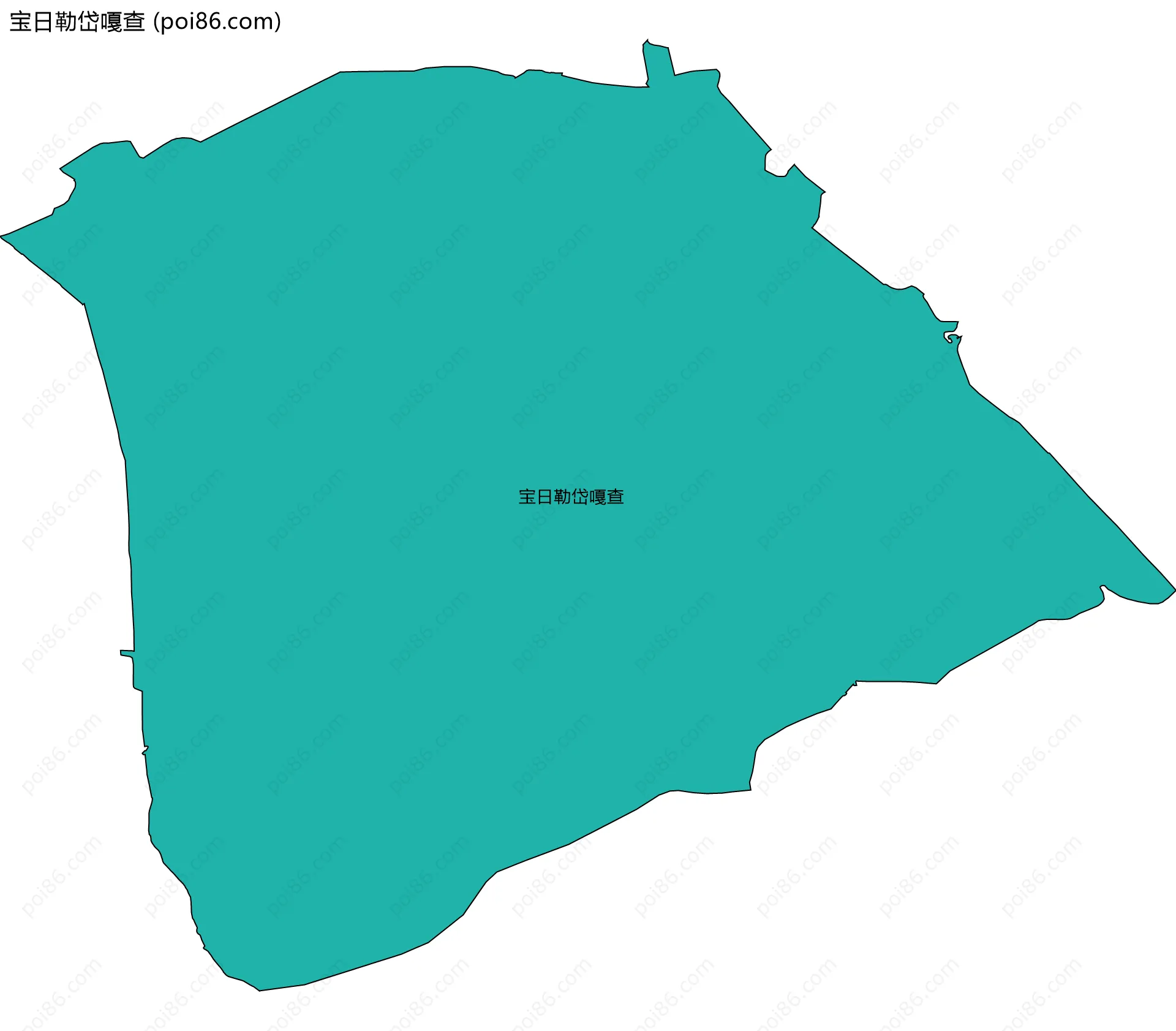 宝日勒岱嘎查边界地图
