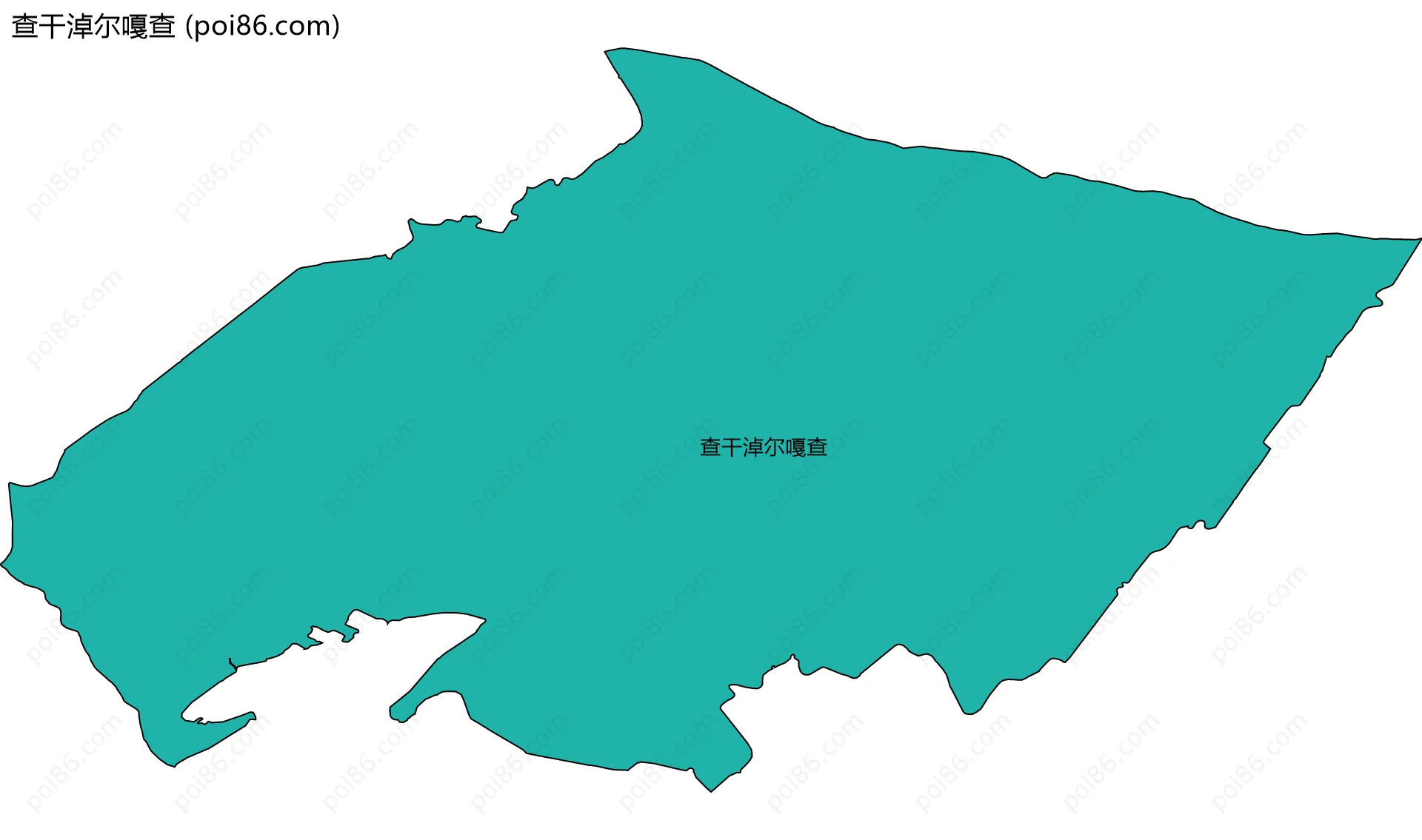 查干淖尔嘎查边界地图