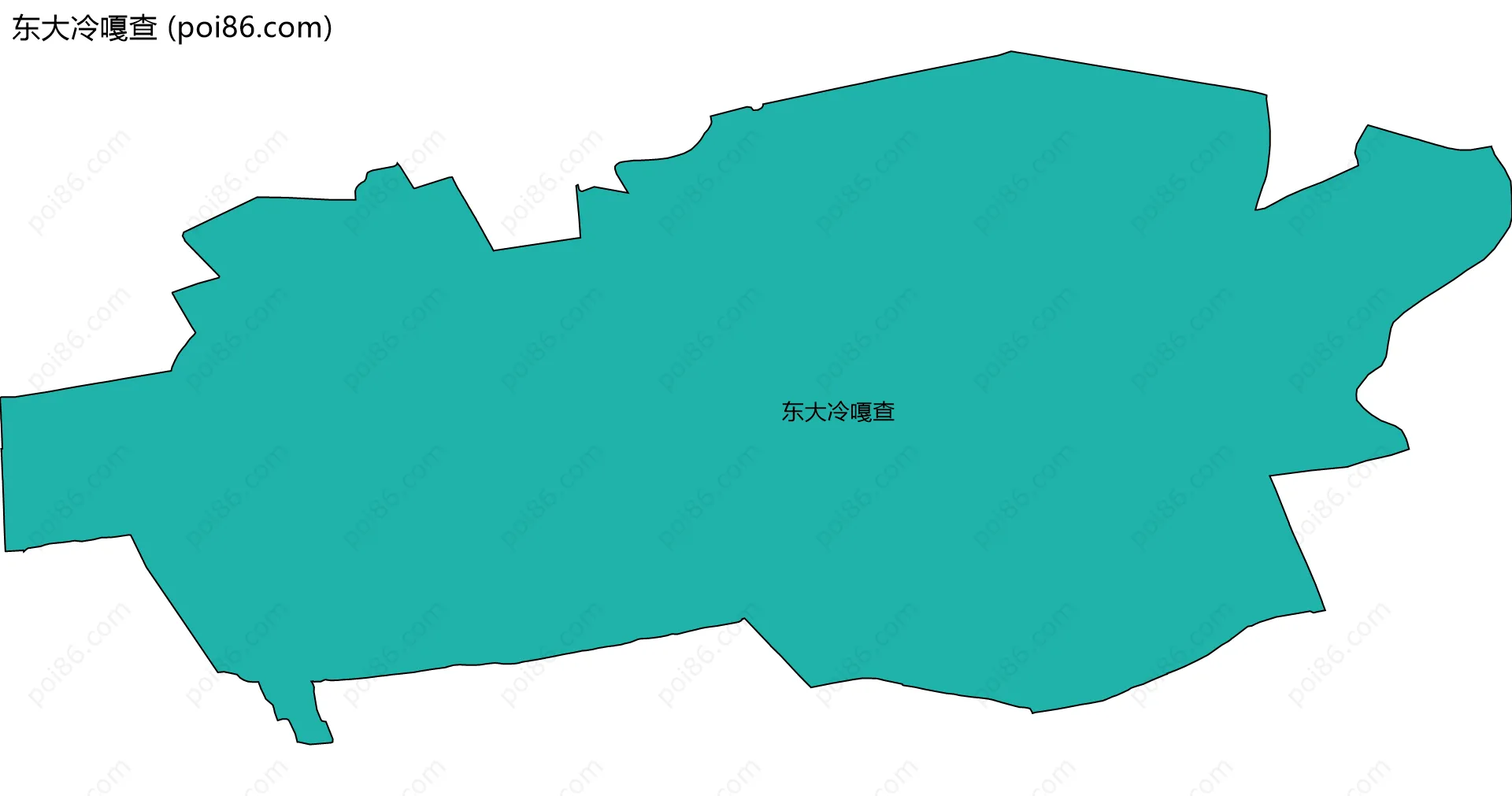 东大冷嘎查边界地图