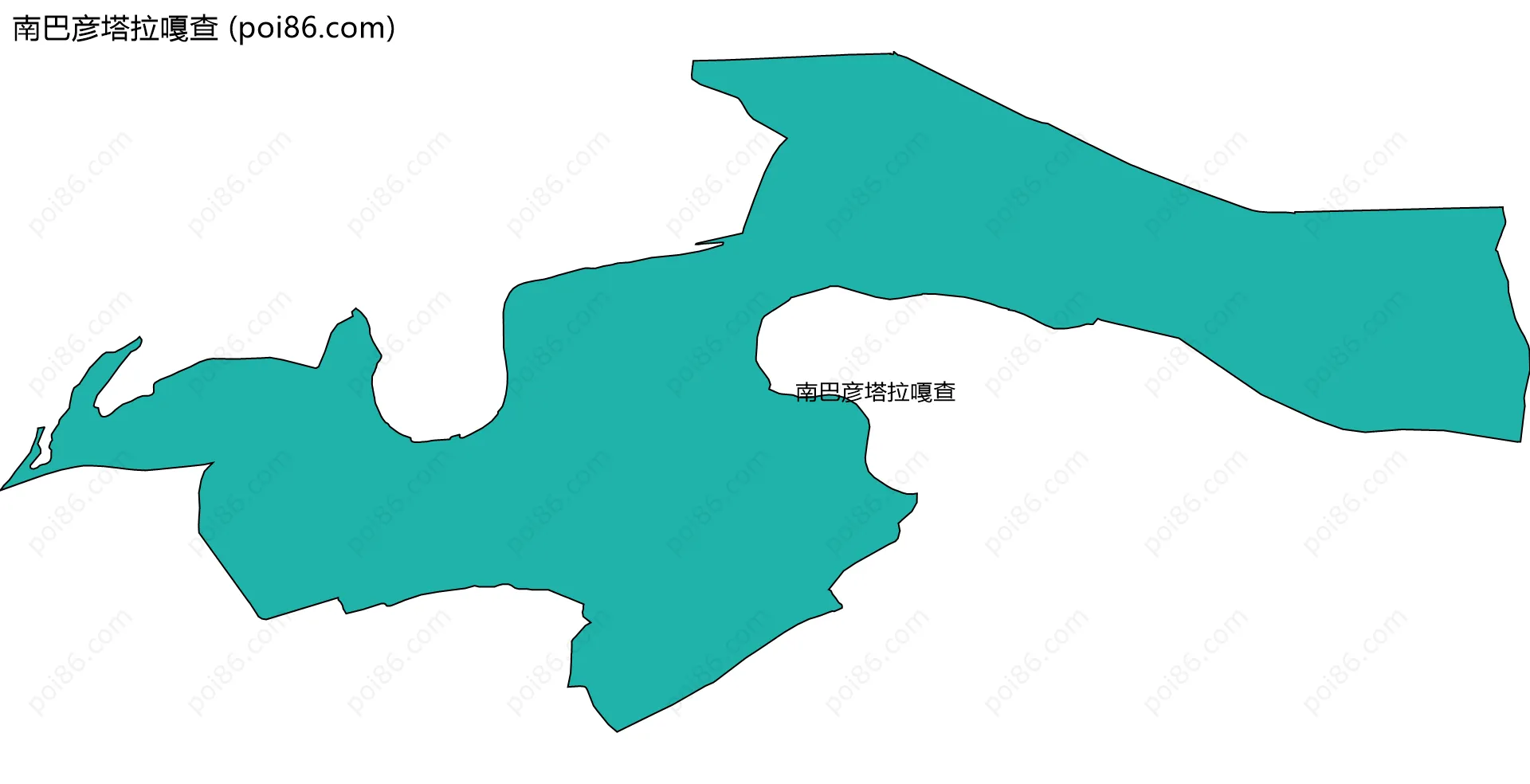 南巴彦塔拉嘎查边界地图