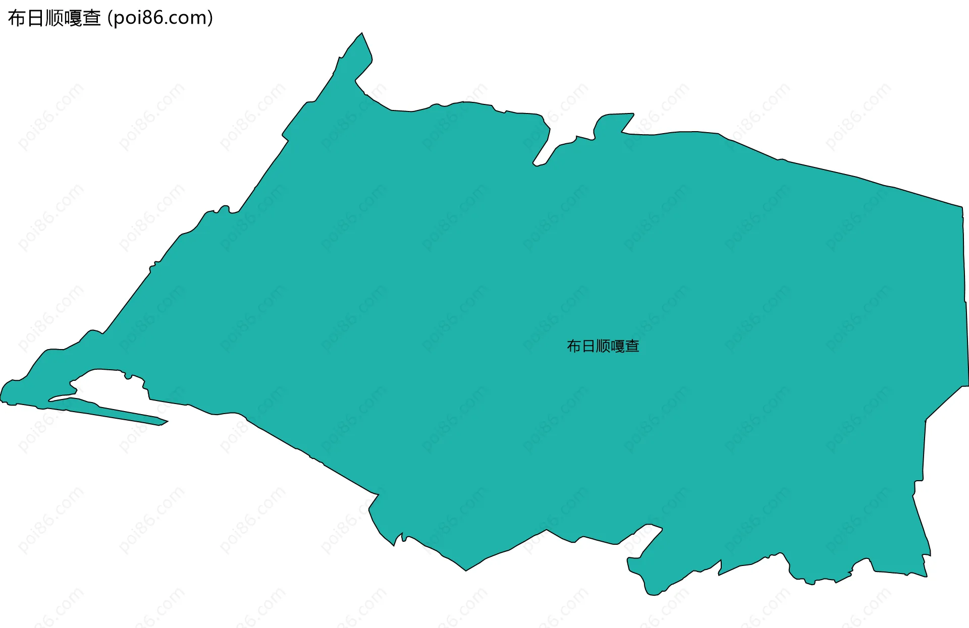 布日顺嘎查边界地图