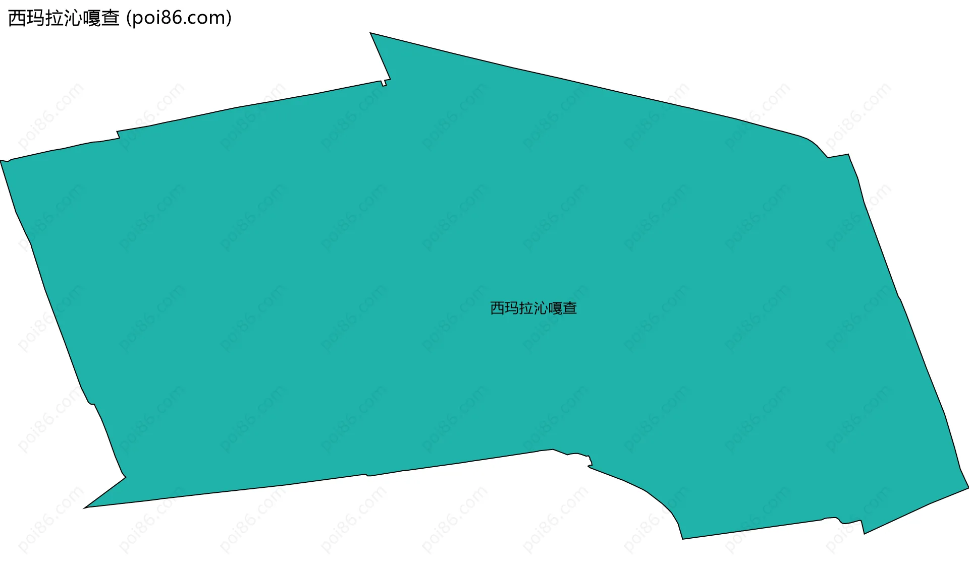 西玛拉沁嘎查边界地图